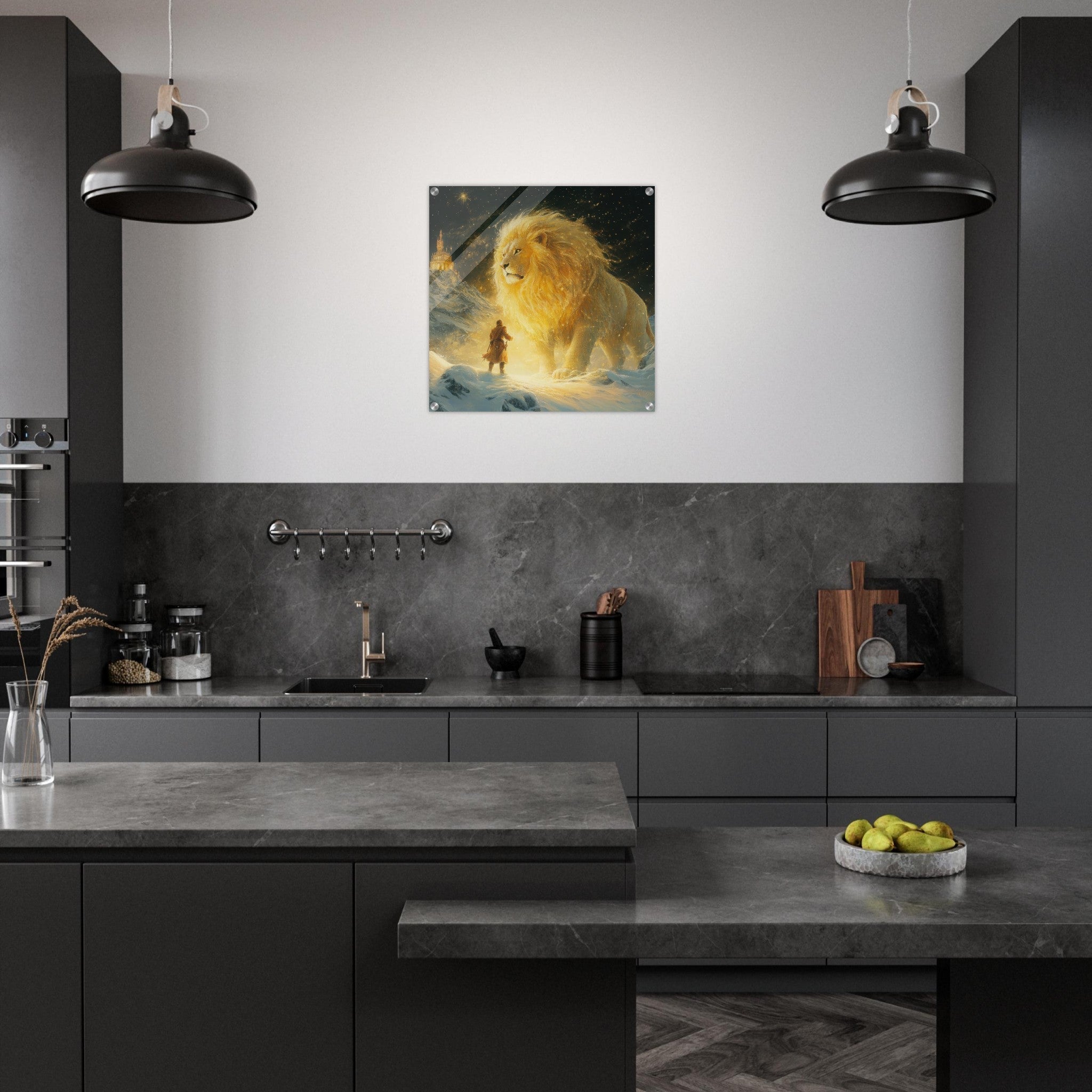 Acrylic Print Square - Christian Spirituality in Lewiss Works About Nar 2 - Shop Ai Art WebShop - Digital Art online Store