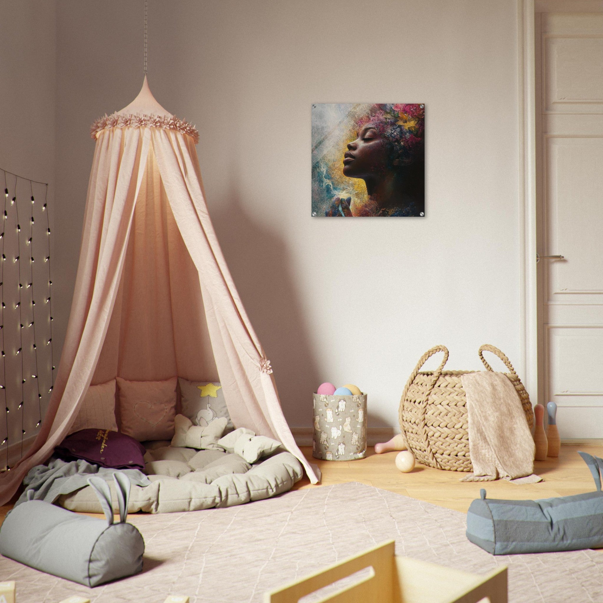 Acrylic Print Square - Color History and Spirituality 5 - Shop Ai Art WebShop - Digital Art online Store