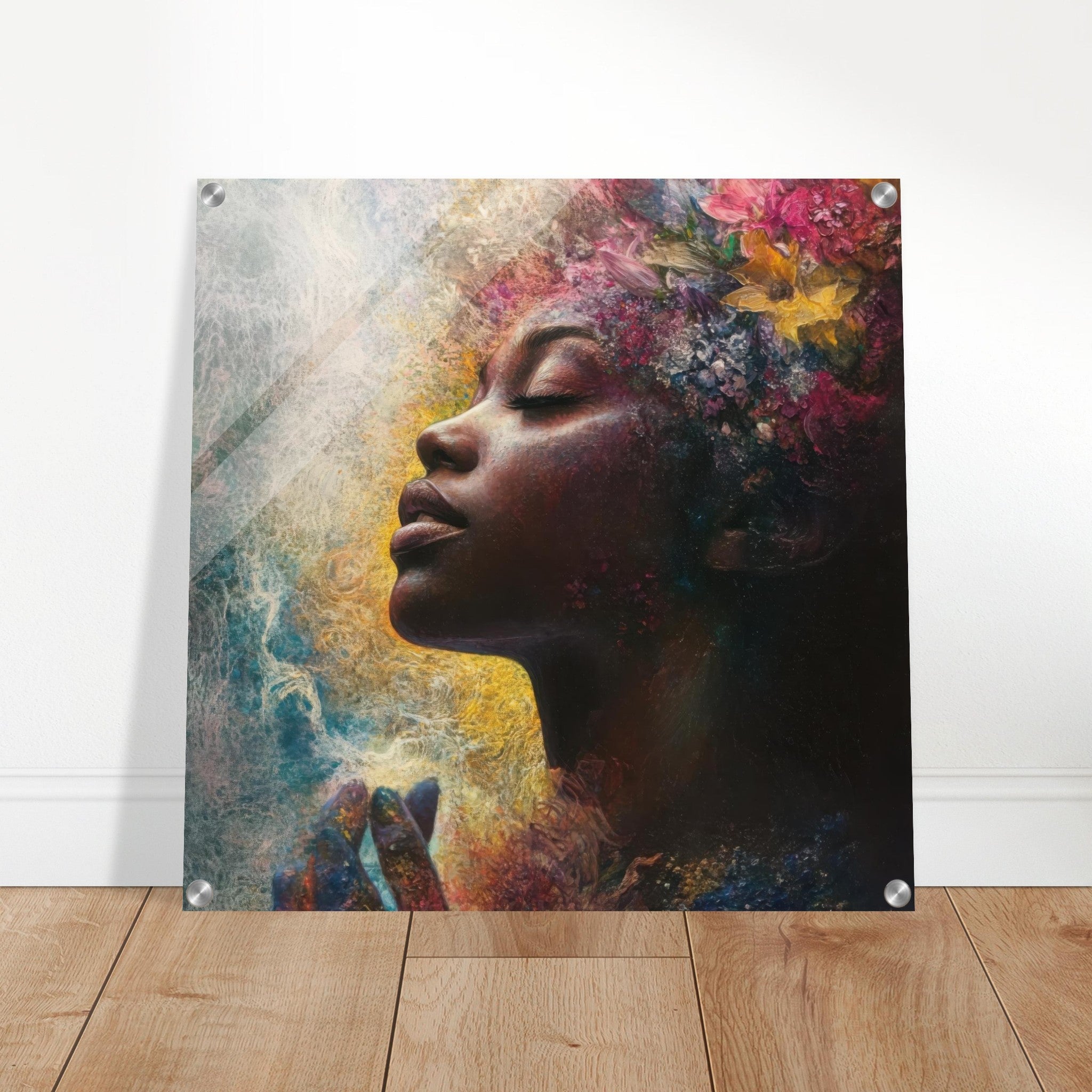Acrylic Print Square - Color History and Spirituality 5 - Shop Ai Art WebShop - Digital Art online Store