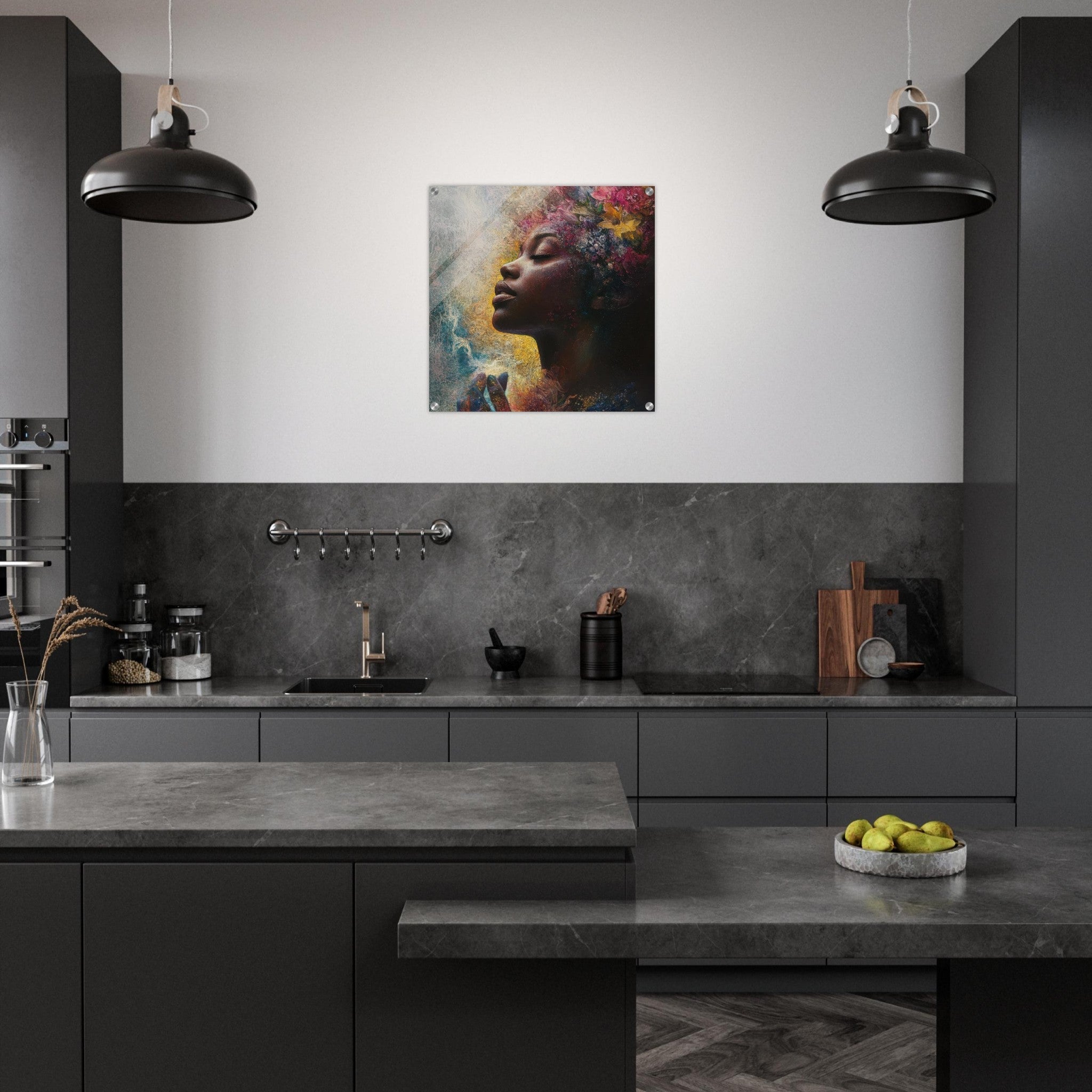 Acrylic Print Square - Color History and Spirituality 5 - Shop Ai Art WebShop - Digital Art online Store