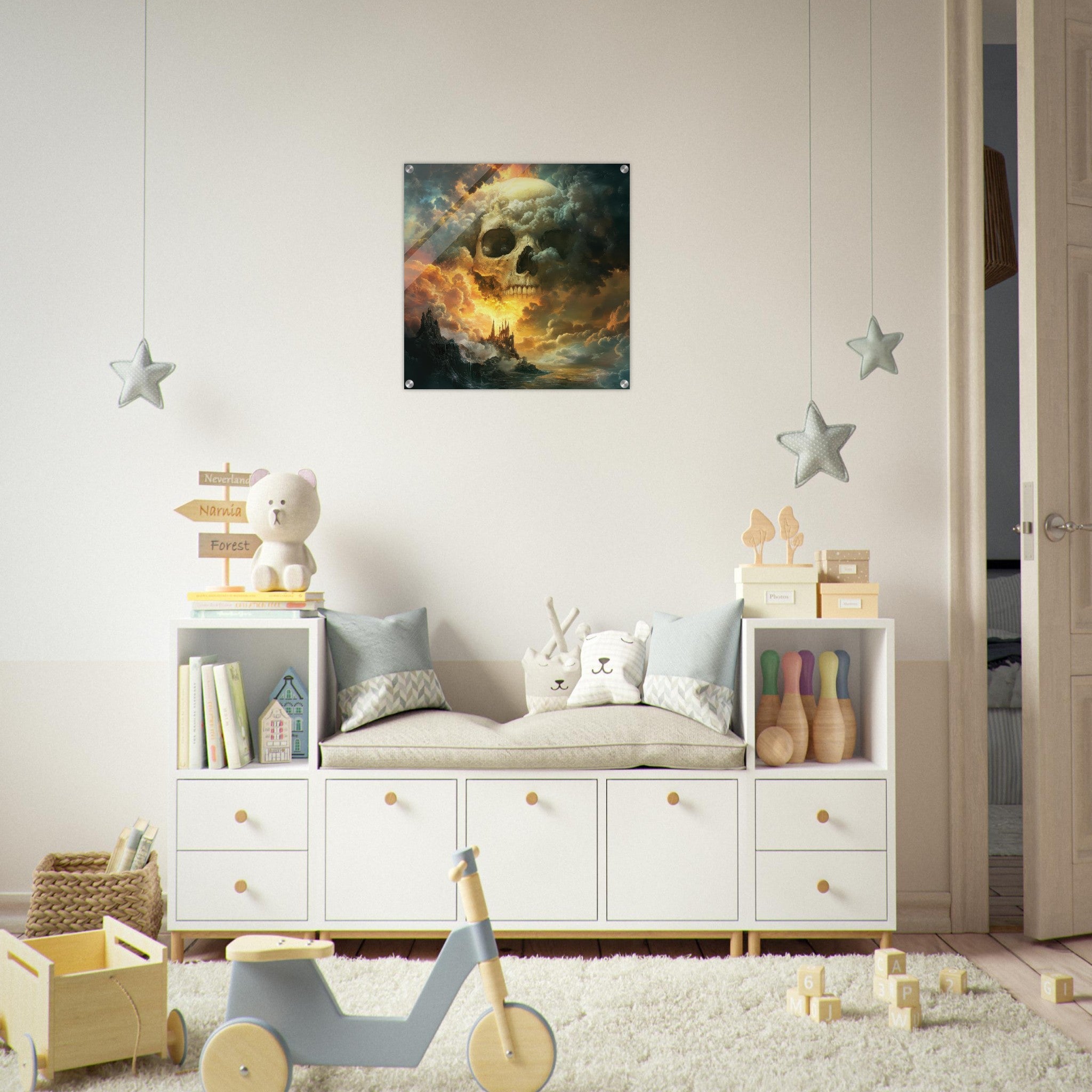 Acrylic Print Square - Death and the Afterlife A Spiritual World After 1 - Shop Ai Art WebShop - Digital Art online Store