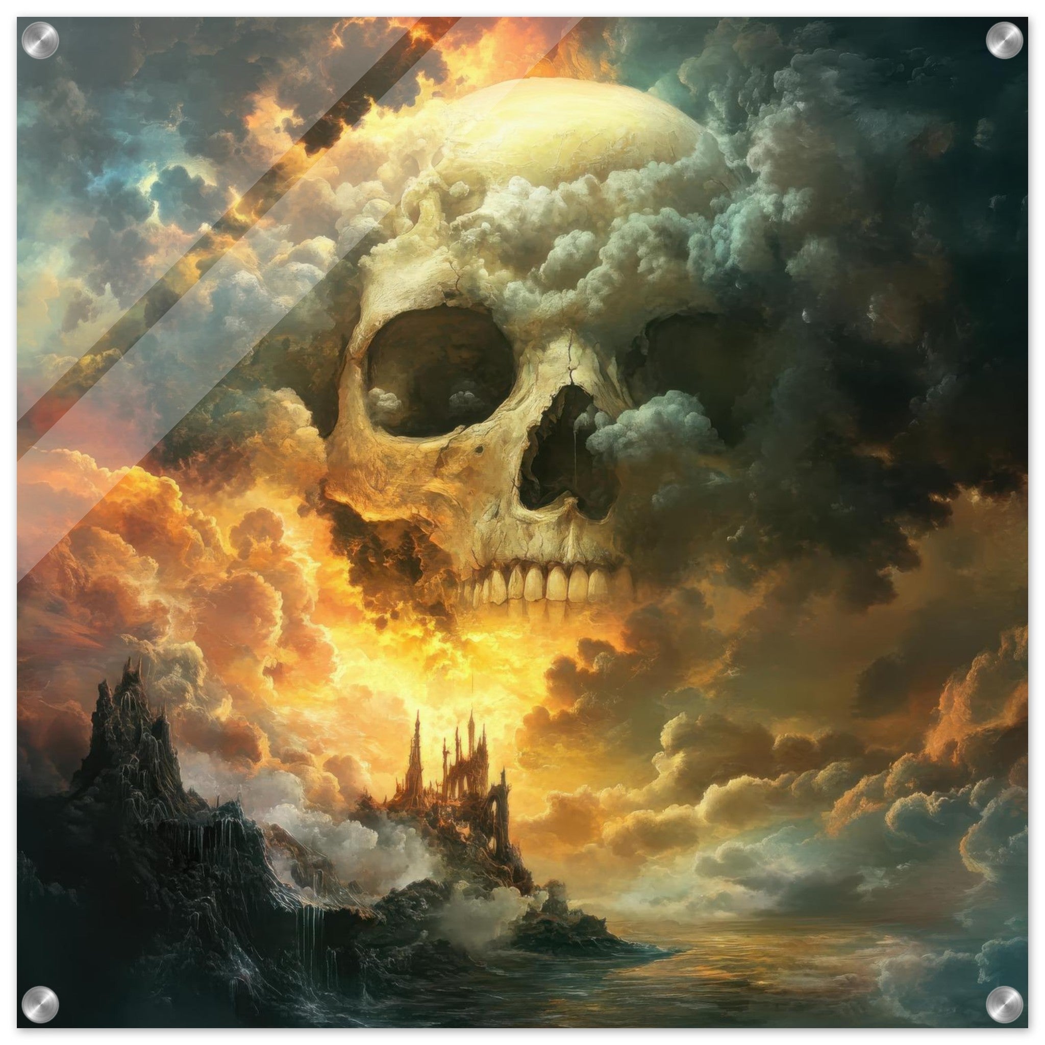 Acrylic Print Square - Death and the Afterlife A Spiritual World After 1 - Shop Ai Art WebShop - Digital Art online Store