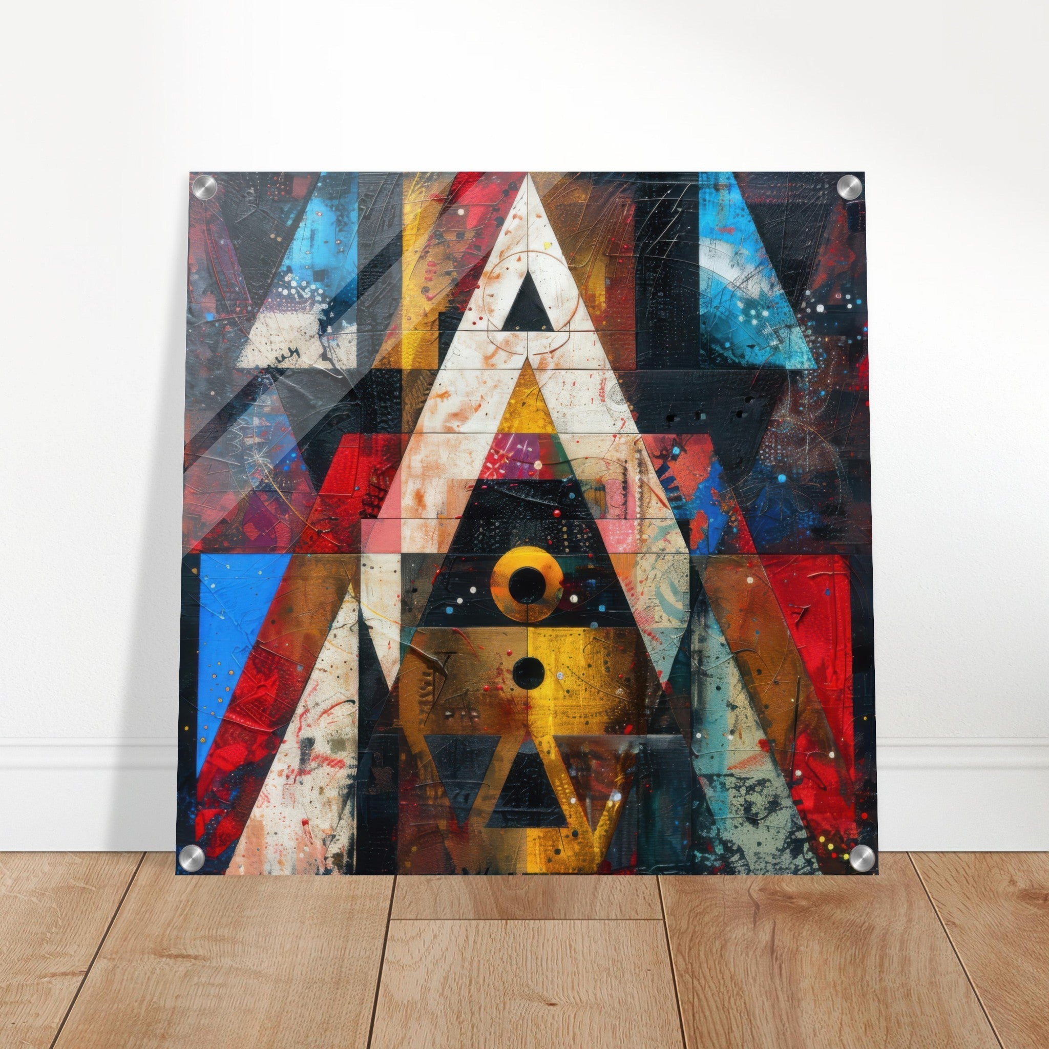 Acrylic Print Square - Free your mind abstract style 2 - Shop Ai Art WebShop - Digital Art online Store