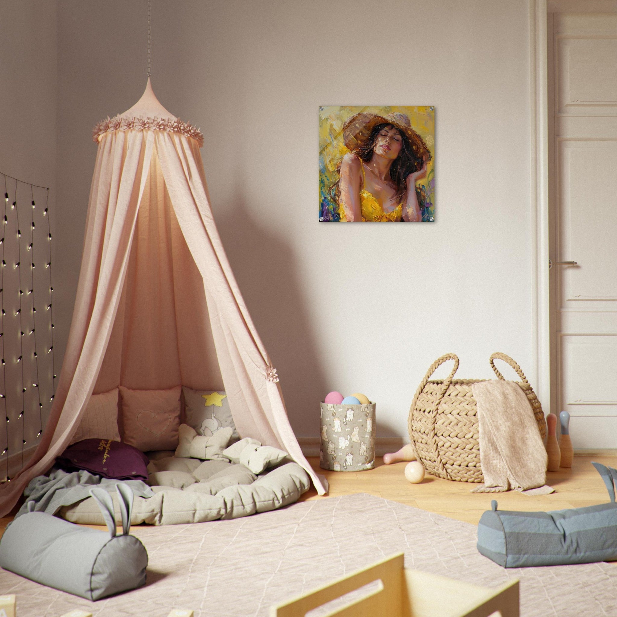 Acrylic Print Square - impressionism Hot Women - Shop Ai Art WebShop - Digital Art online Store