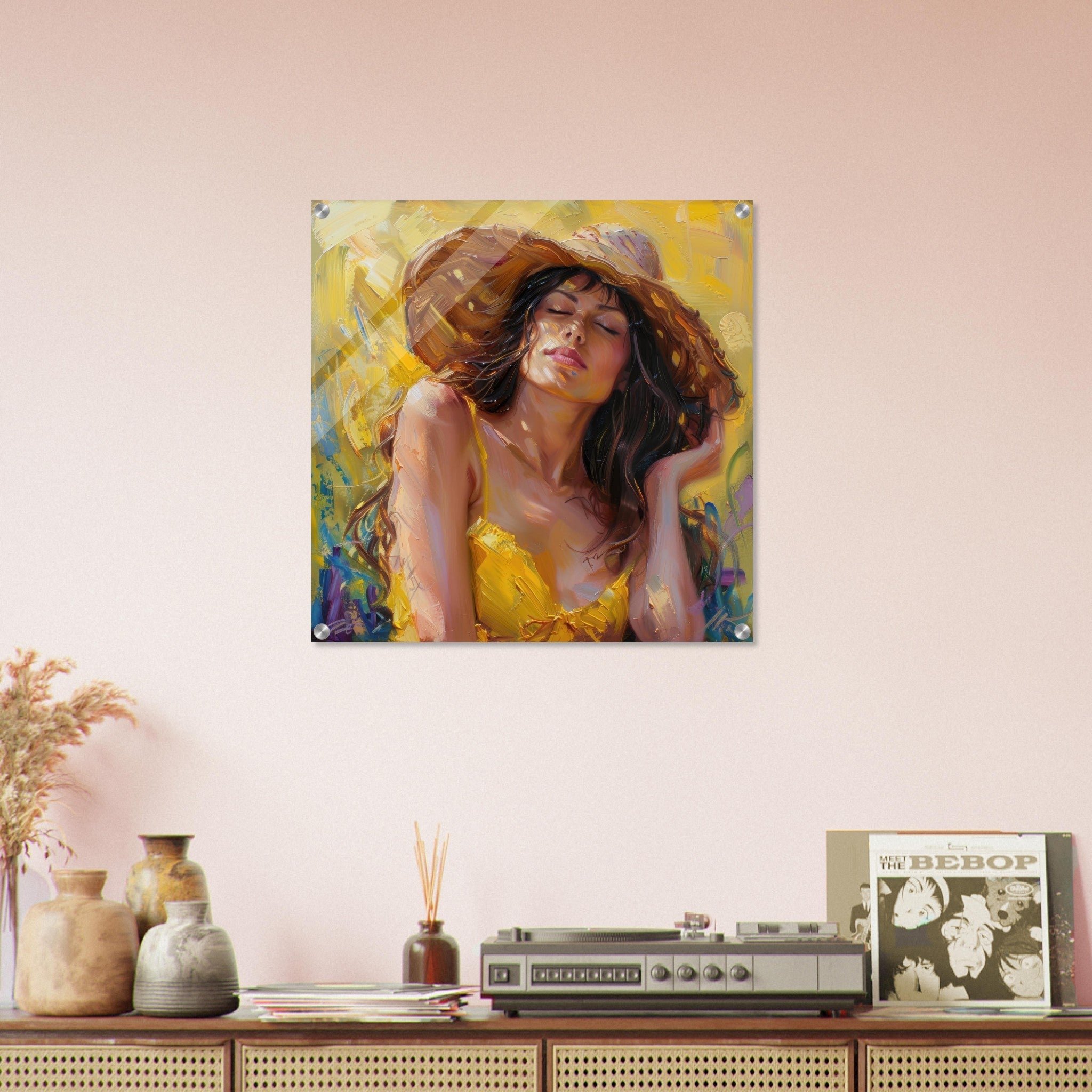 Acrylic Print Square - impressionism Hot Women - Shop Ai Art WebShop - Digital Art online Store