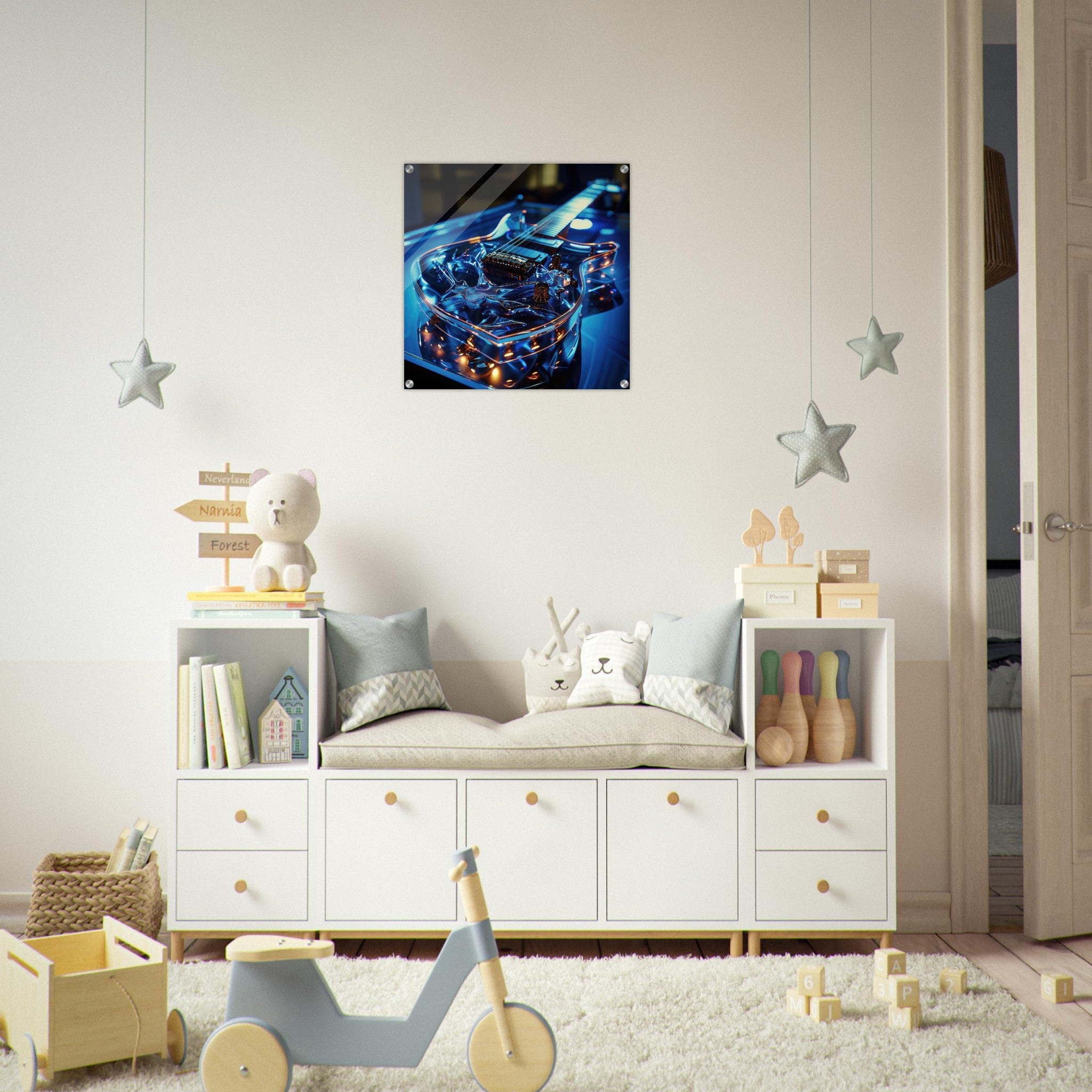 Acrylic Print Square - Music Art 6 - Shop Ai Art WebShop - Digital Art online Store