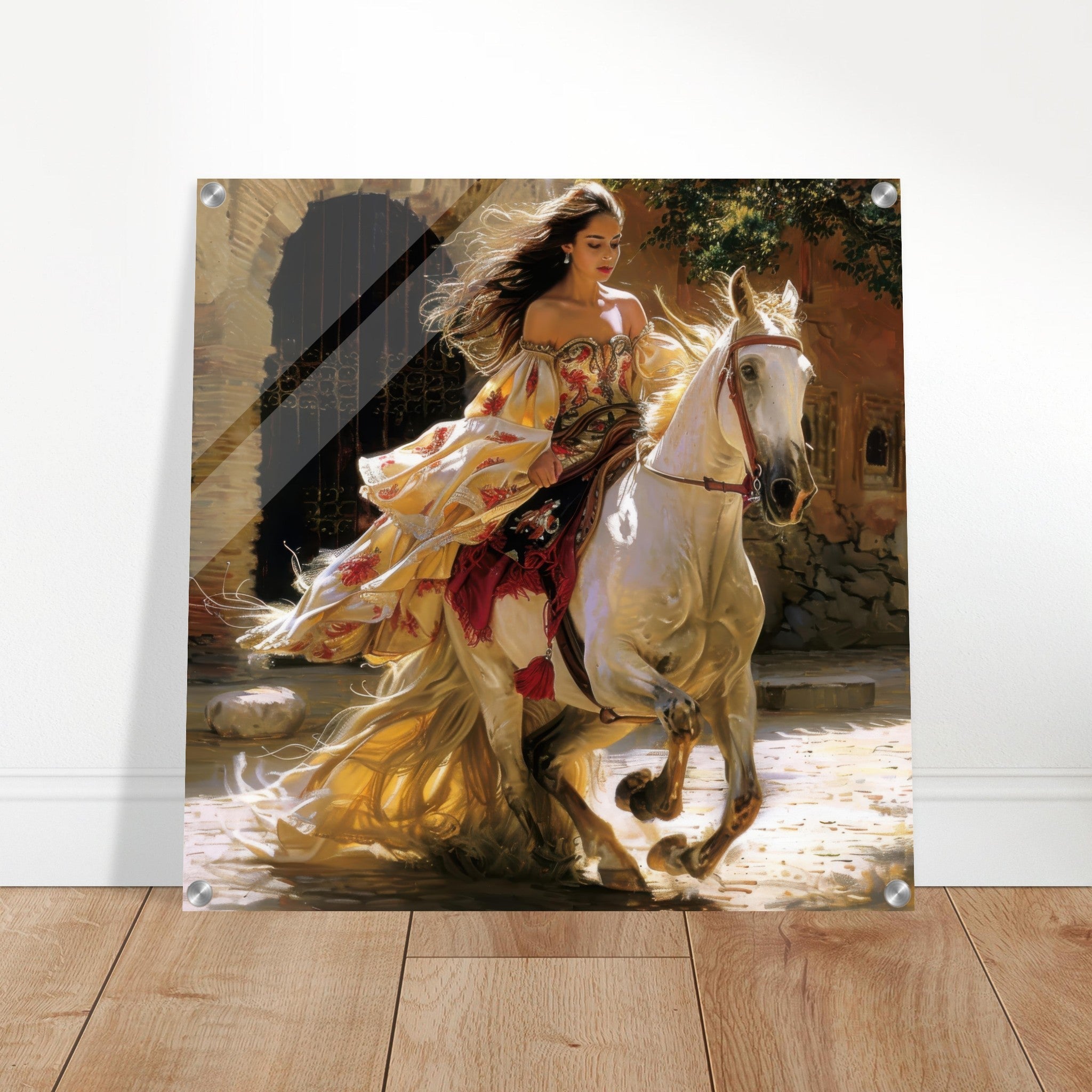 Acrylic Print Square - Romanticism art style culture of Spain 1 - Shop Ai Art WebShop - Digital Art online Store