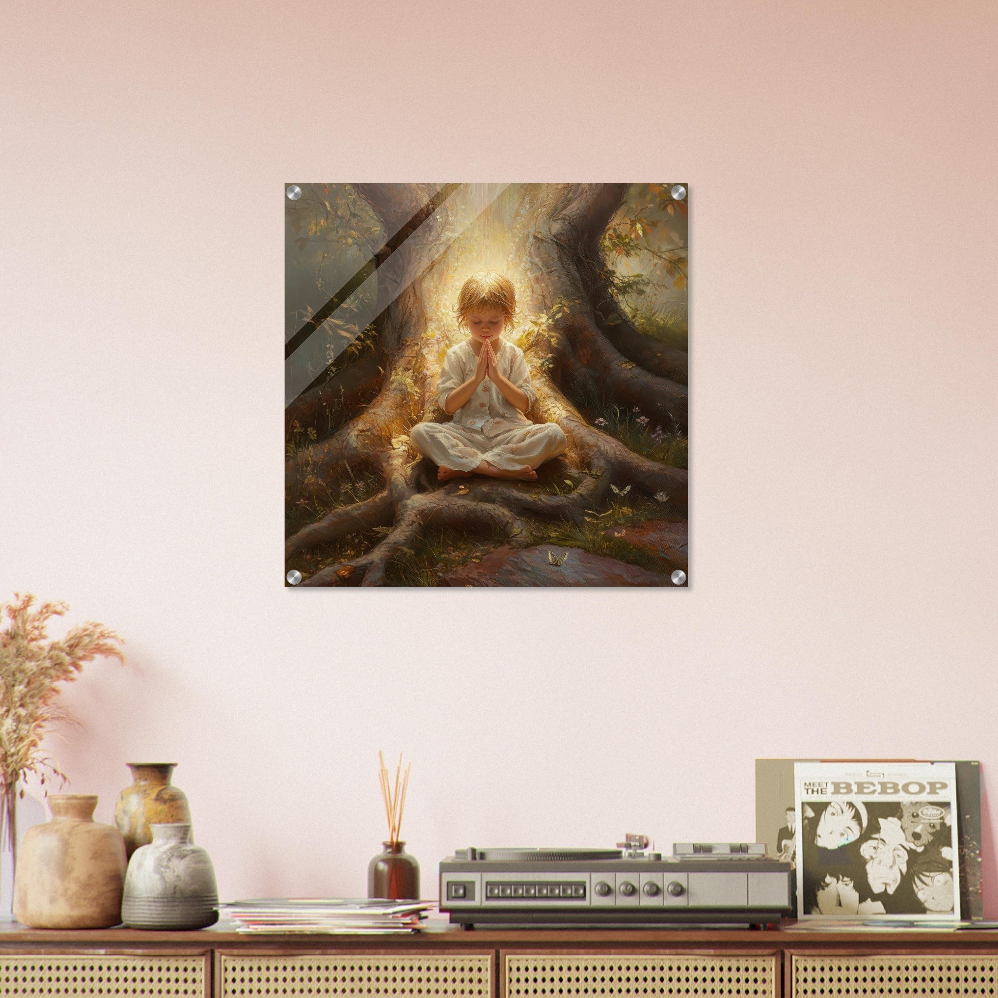 Acrylic Print Square - Spiritual Development in Childhood 4 - Shop Ai Art WebShop - Digital Art online Store