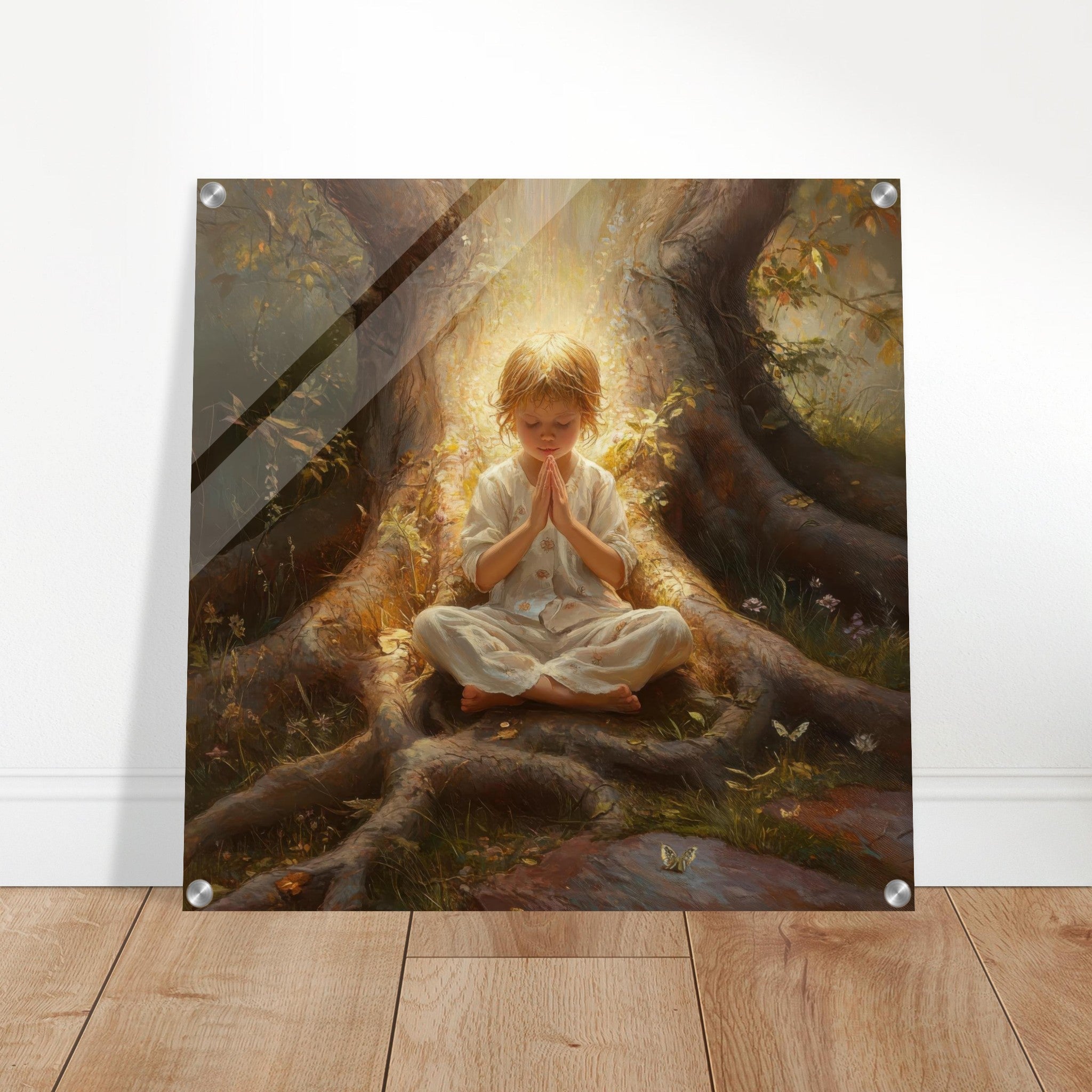 Acrylic Print Square - Spiritual Development in Childhood 4 - Shop Ai Art WebShop - Digital Art online Store