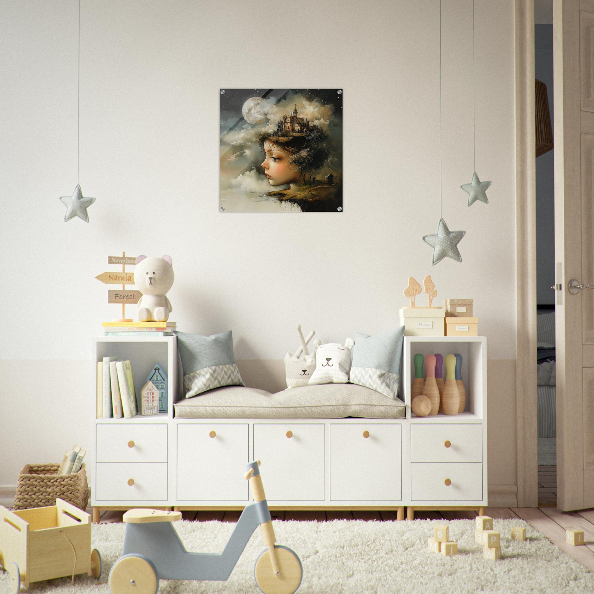 Acrylic Print Square - surrealistic art style 1 - Ai Art Force