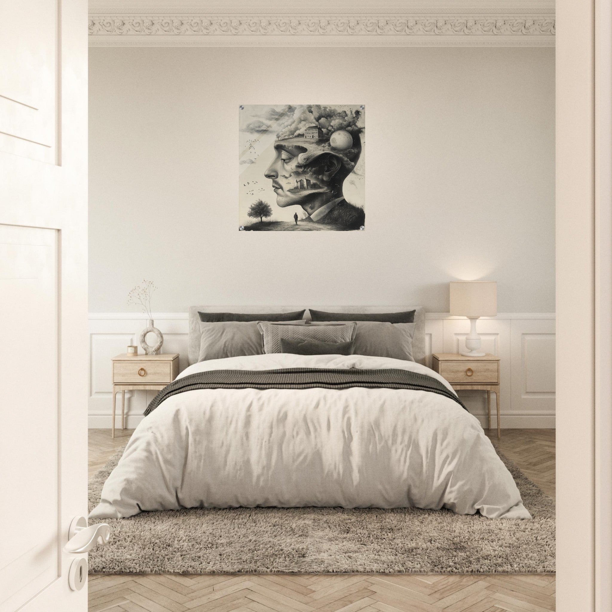 Acrylic Print Square - surrealistic art style 5 - Shop Ai Art WebShop - Digital Art online Store