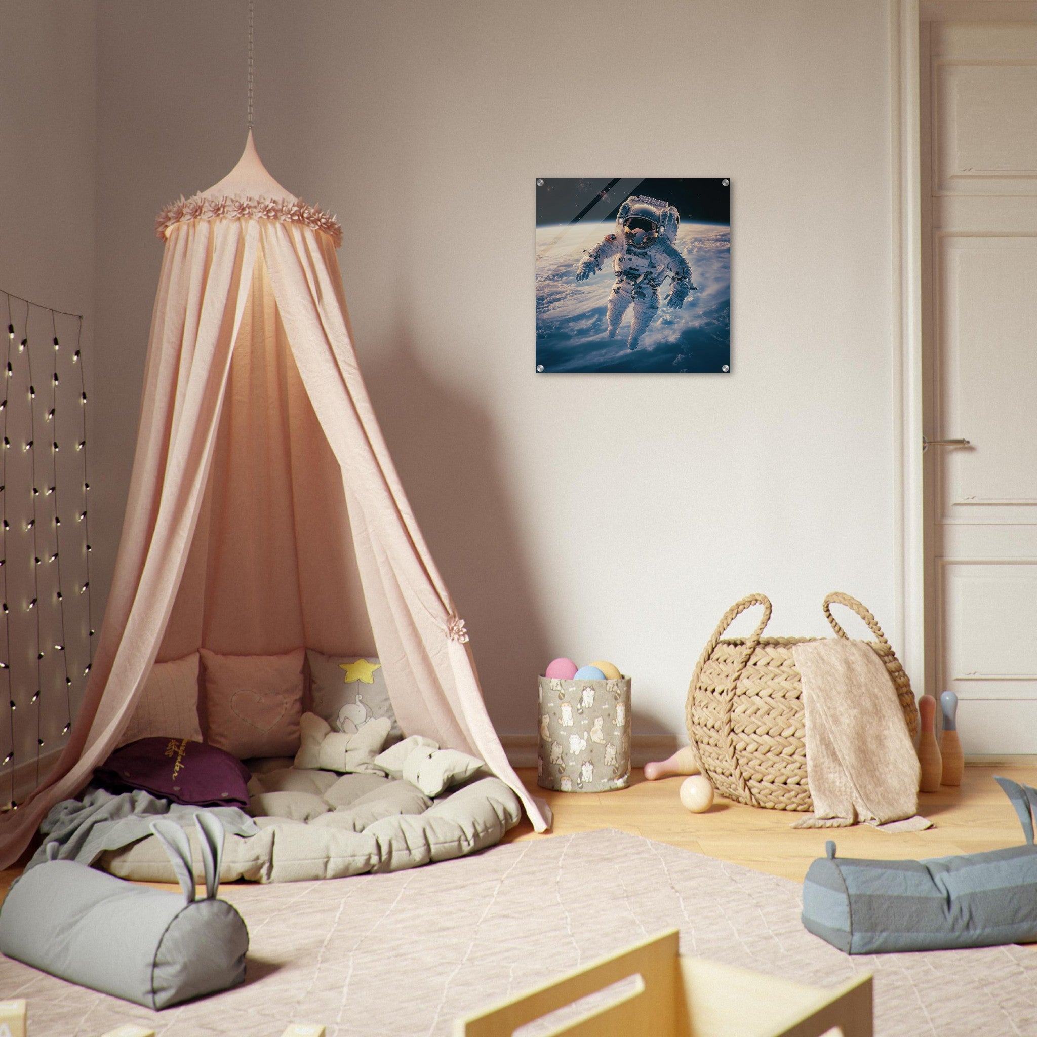 Acrylic Print Square - The psychological challenges of long 3 - Shop Ai Art WebShop - Digital Art online Store