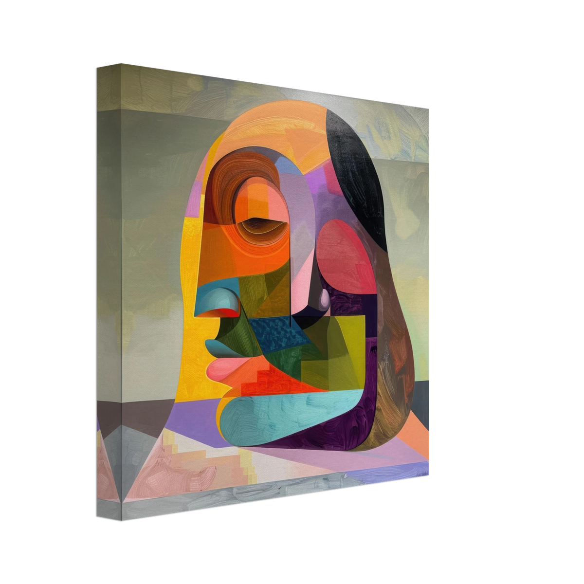 African Face in Abstract Style painting - Shop Ai Art WebShop - Digital Art online Store