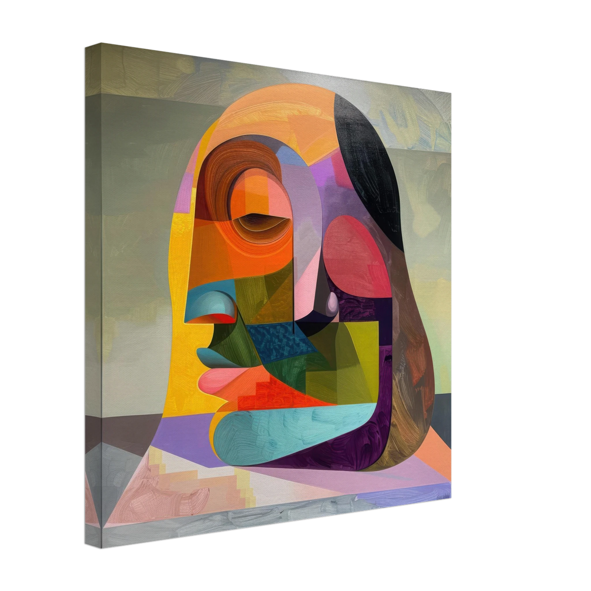 African Face in Abstract Style painting - Shop Ai Art WebShop - Digital Art online Store