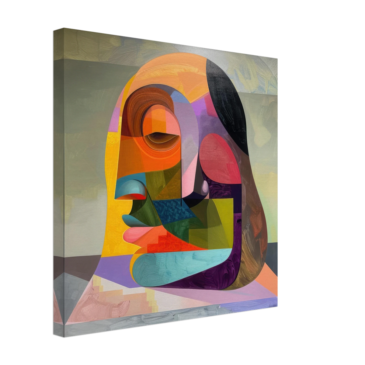 African Face in Abstract Style painting - Shop Ai Art WebShop - Digital Art online Store