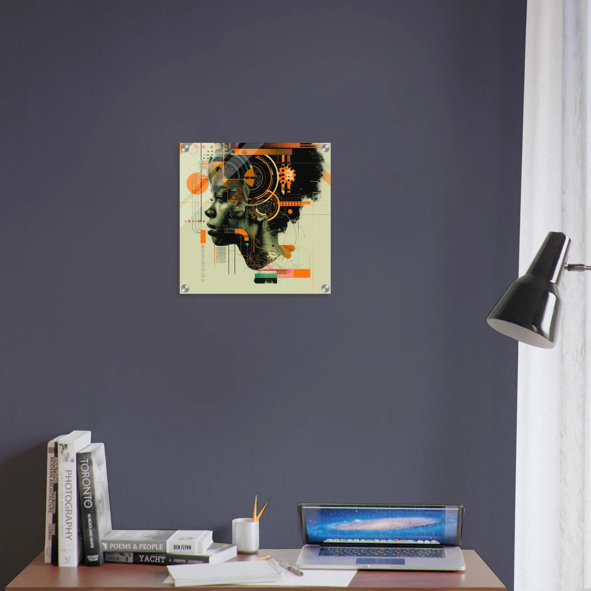 Afrofuturism swedish sharkansas in abstract styl 2 - Shop Ai Art WebShop - Digital Art online Store