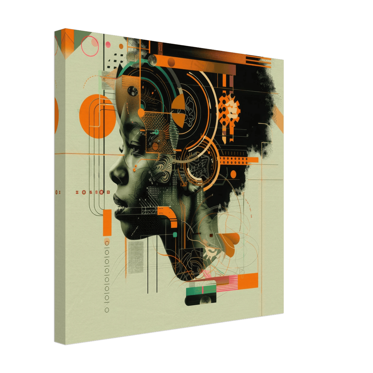 Afrofuturism swedish sharkansas in abstract styl 2 - Shop Ai Art WebShop - Digital Art online Store