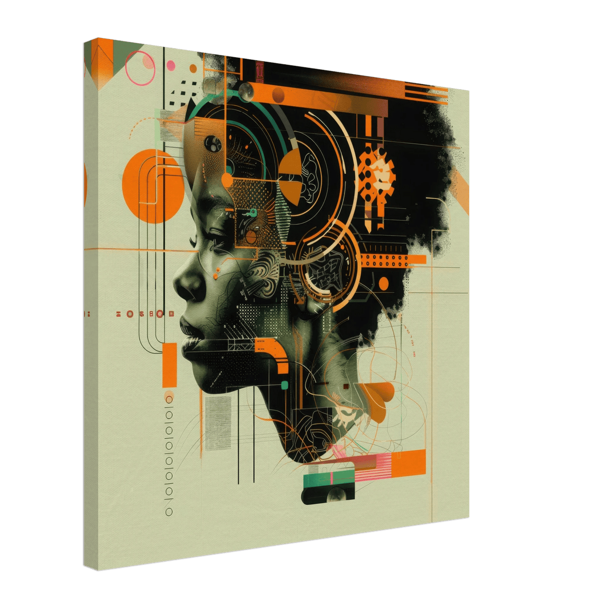 Afrofuturism swedish sharkansas in abstract styl 2 - Shop Ai Art WebShop - Digital Art online Store