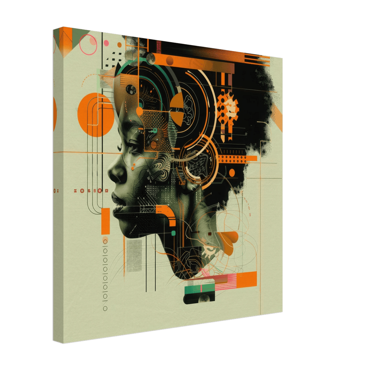 Afrofuturism swedish sharkansas in abstract styl 2 - Shop Ai Art WebShop - Digital Art online Store