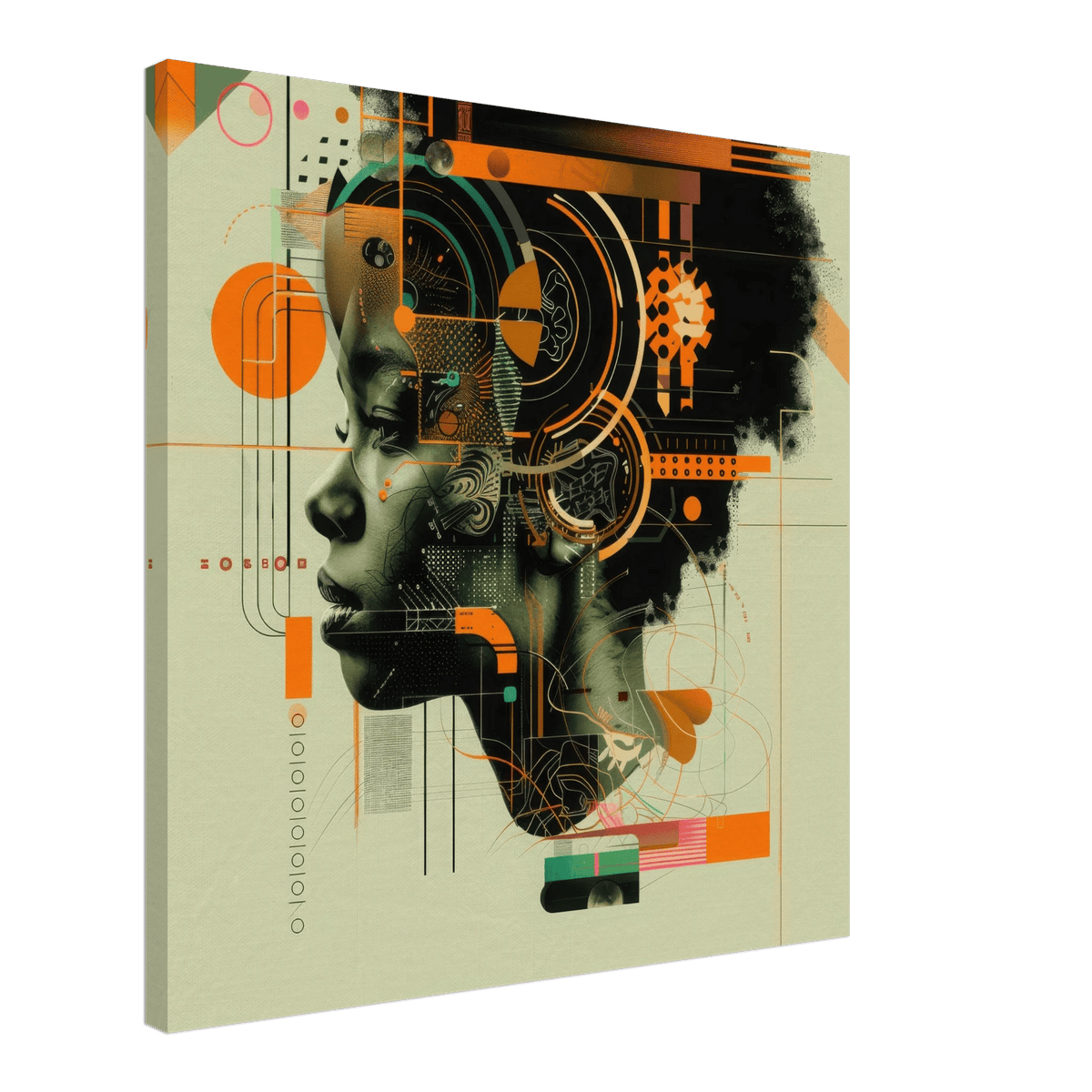 Afrofuturism swedish sharkansas in abstract styl 2 - Shop Ai Art WebShop - Digital Art online Store
