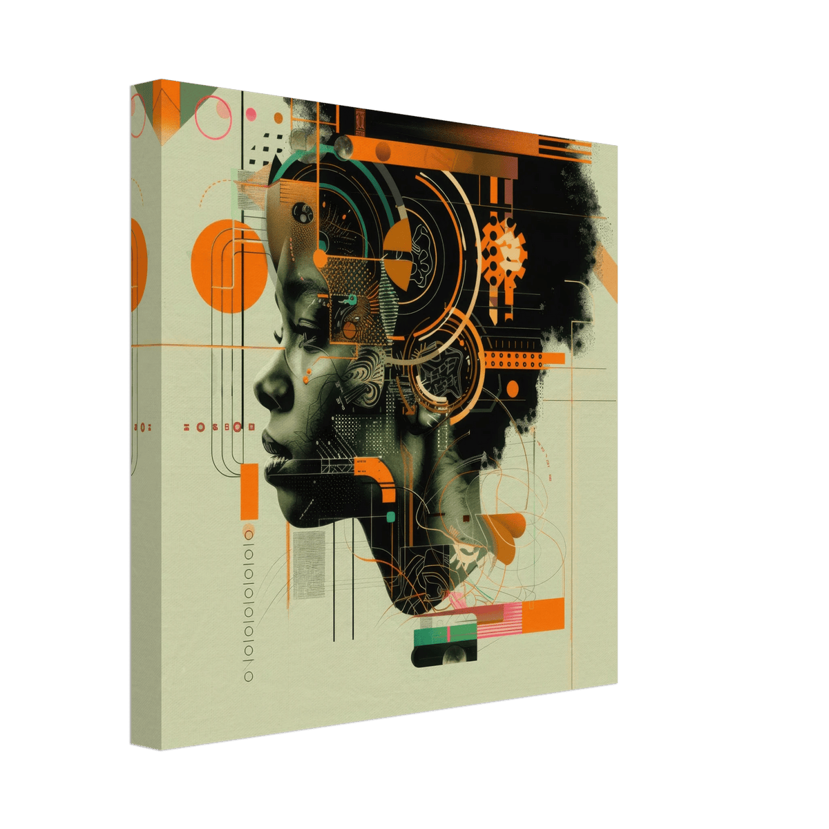 Afrofuturism swedish sharkansas in abstract styl 2 - Shop Ai Art WebShop - Digital Art online Store