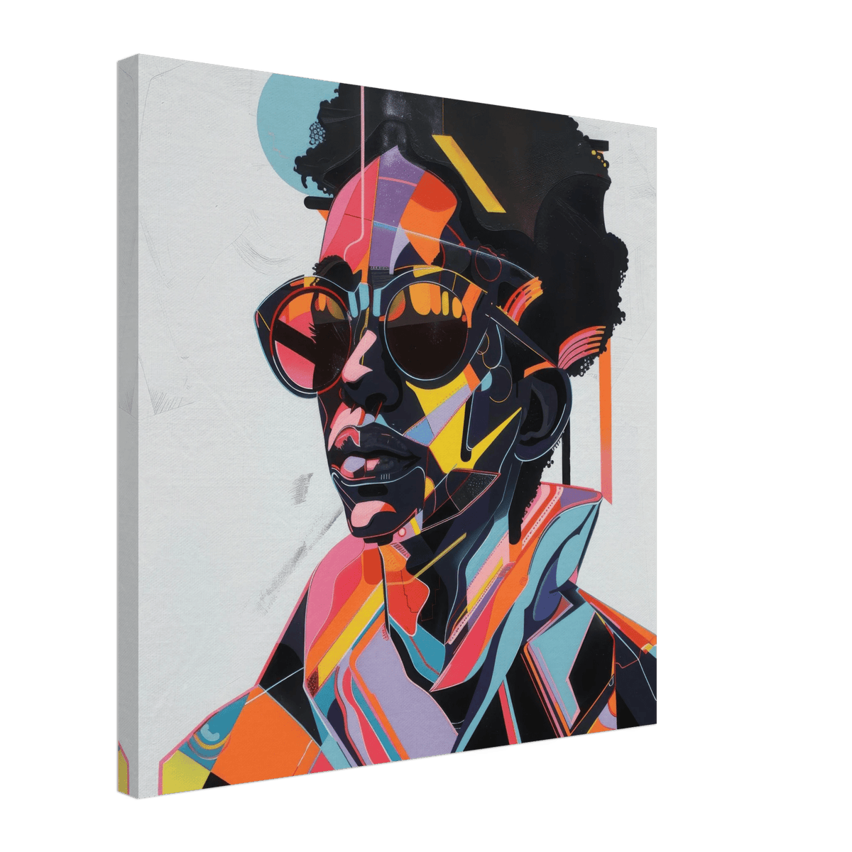 Afrofuturism swedish sharkansas in abstract styl 3 - Shop Ai Art WebShop - Digital Art online Store