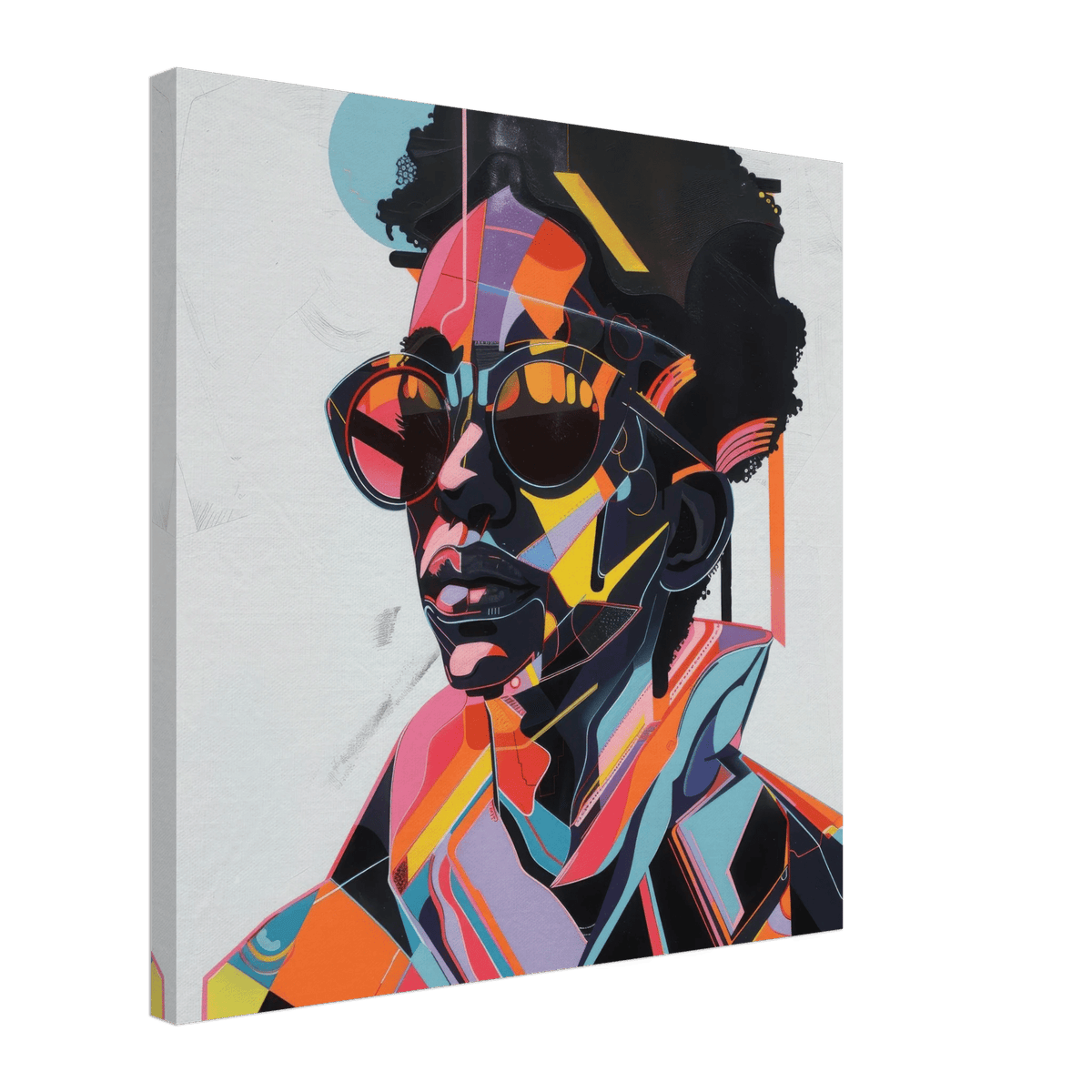 Afrofuturism swedish sharkansas in abstract styl 3 - Shop Ai Art WebShop - Digital Art online Store