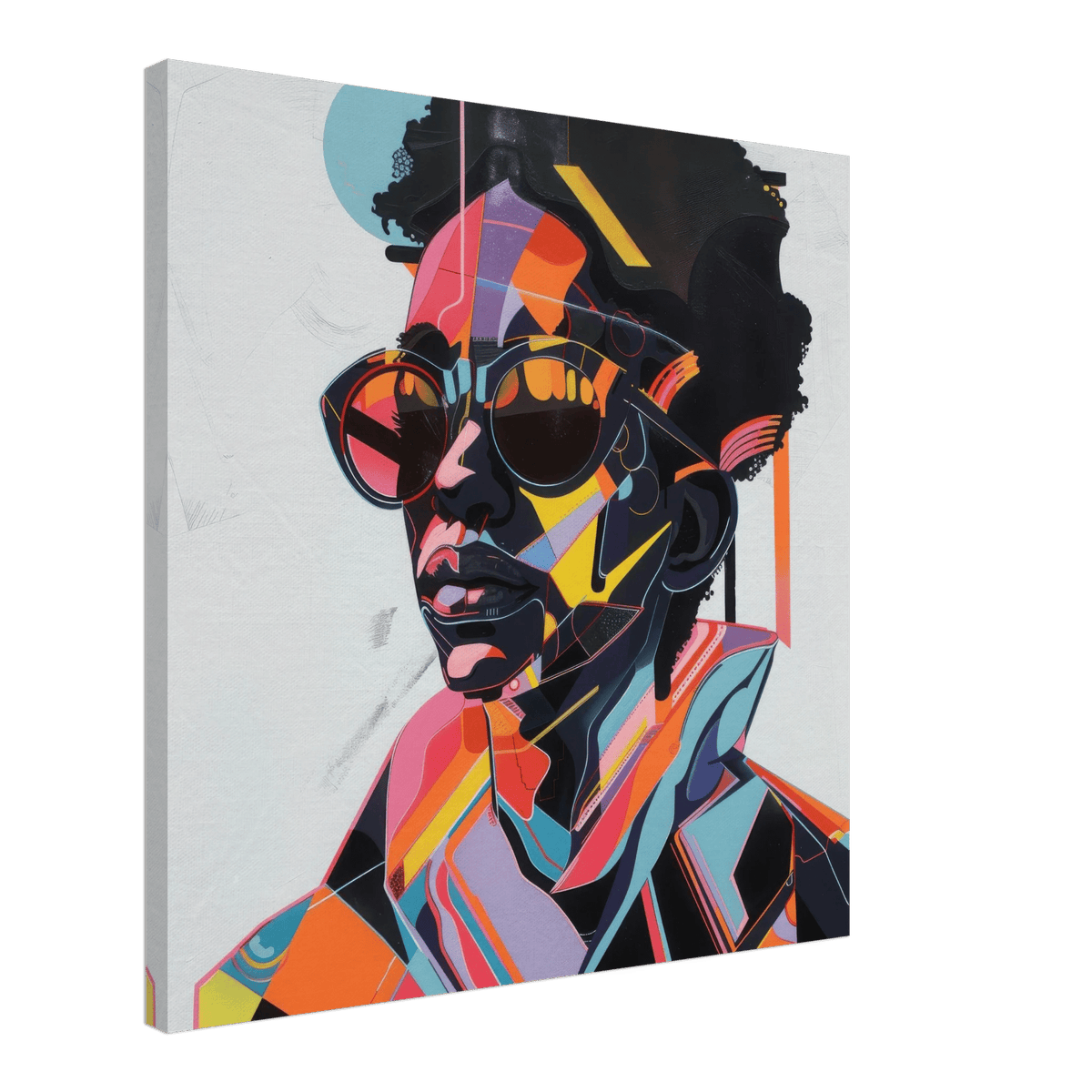 Afrofuturism swedish sharkansas in abstract styl 3 - Shop Ai Art WebShop - Digital Art online Store