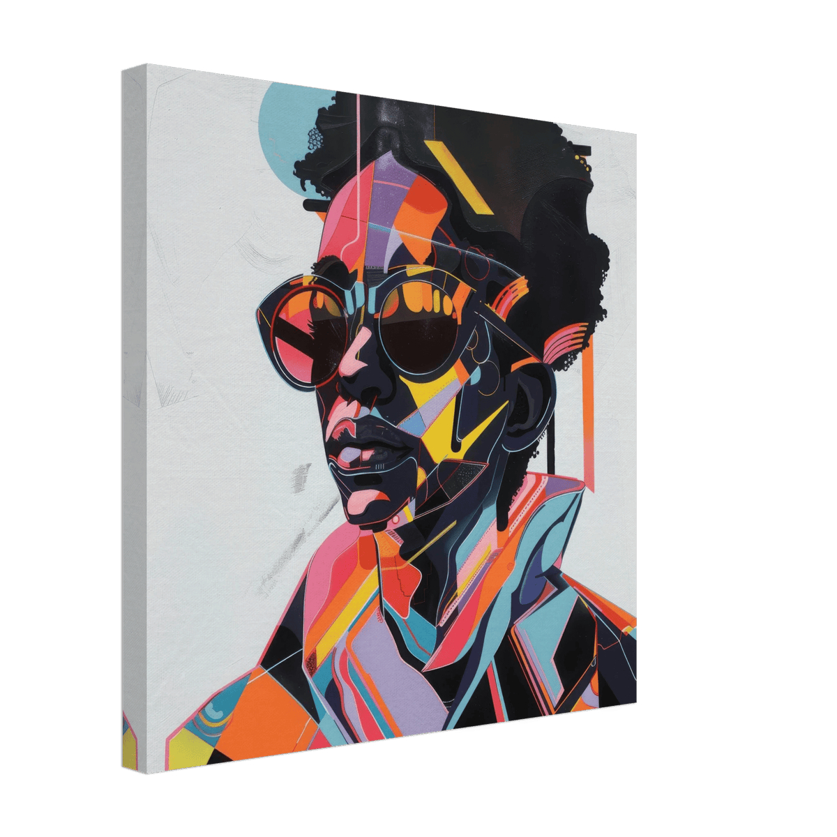 Afrofuturism swedish sharkansas in abstract styl 3 - Shop Ai Art WebShop - Digital Art online Store
