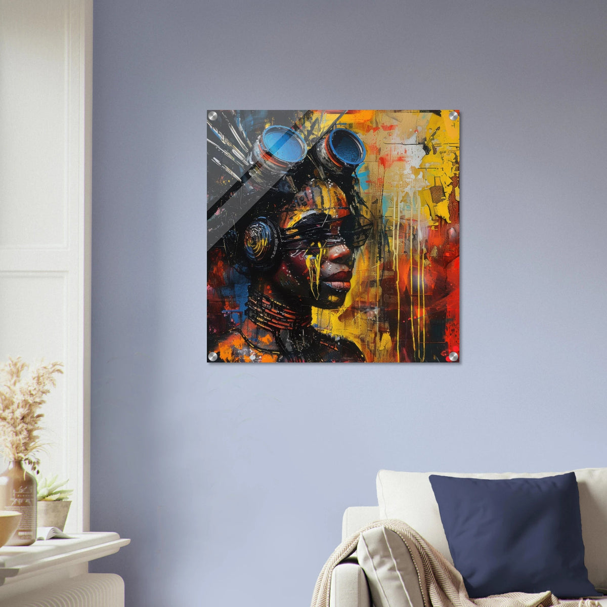 Afrofuturism swedish sharkansas in abstract styl 7 - Shop Ai Art WebShop - Digital Art online Store