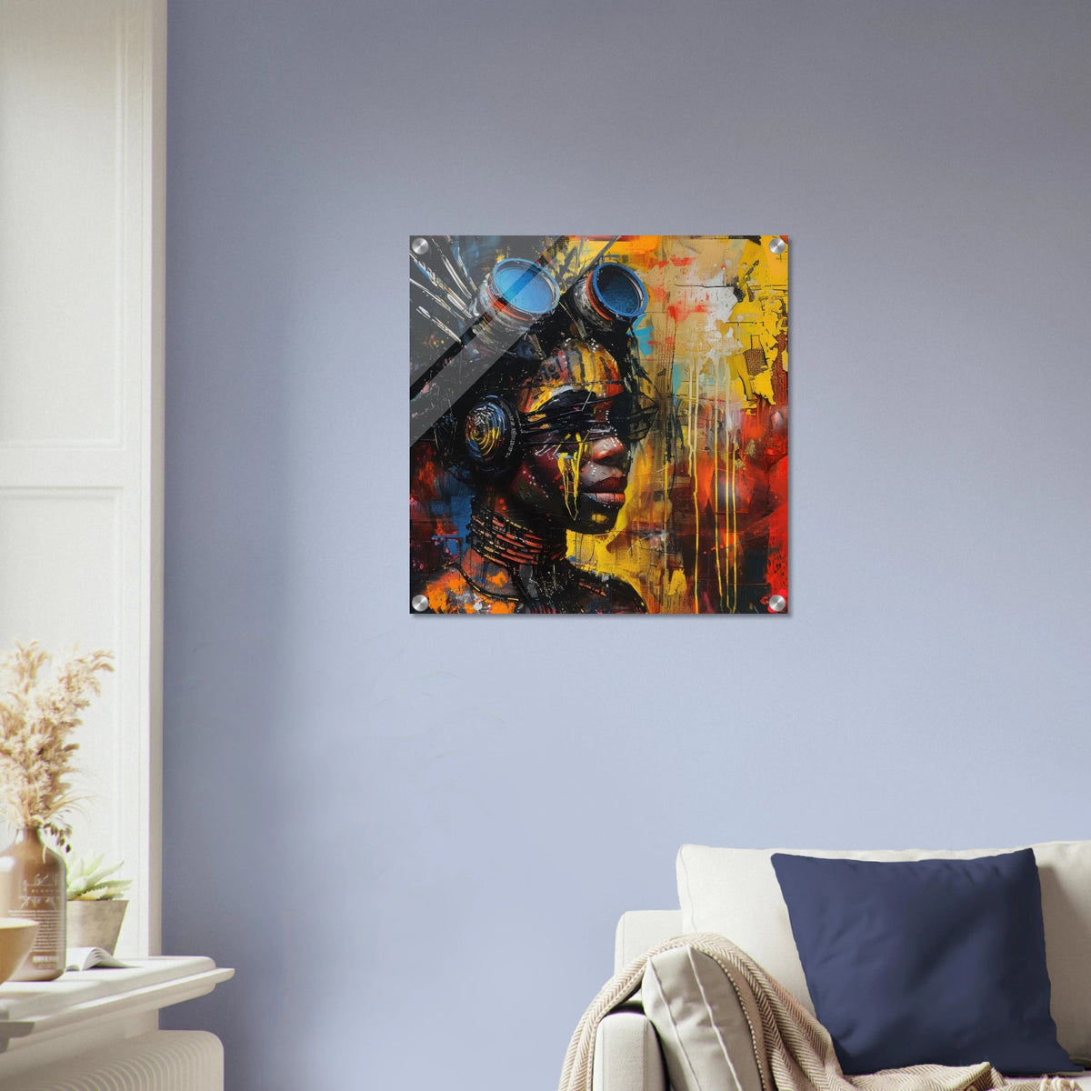 Afrofuturism swedish sharkansas in abstract styl 7 - Shop Ai Art WebShop - Digital Art online Store