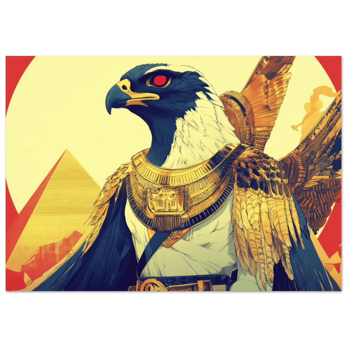 Ancient Egyptian Falcon God Horus A majestic far 3 - Shop Ai Art WebShop - Digital Art online Store
