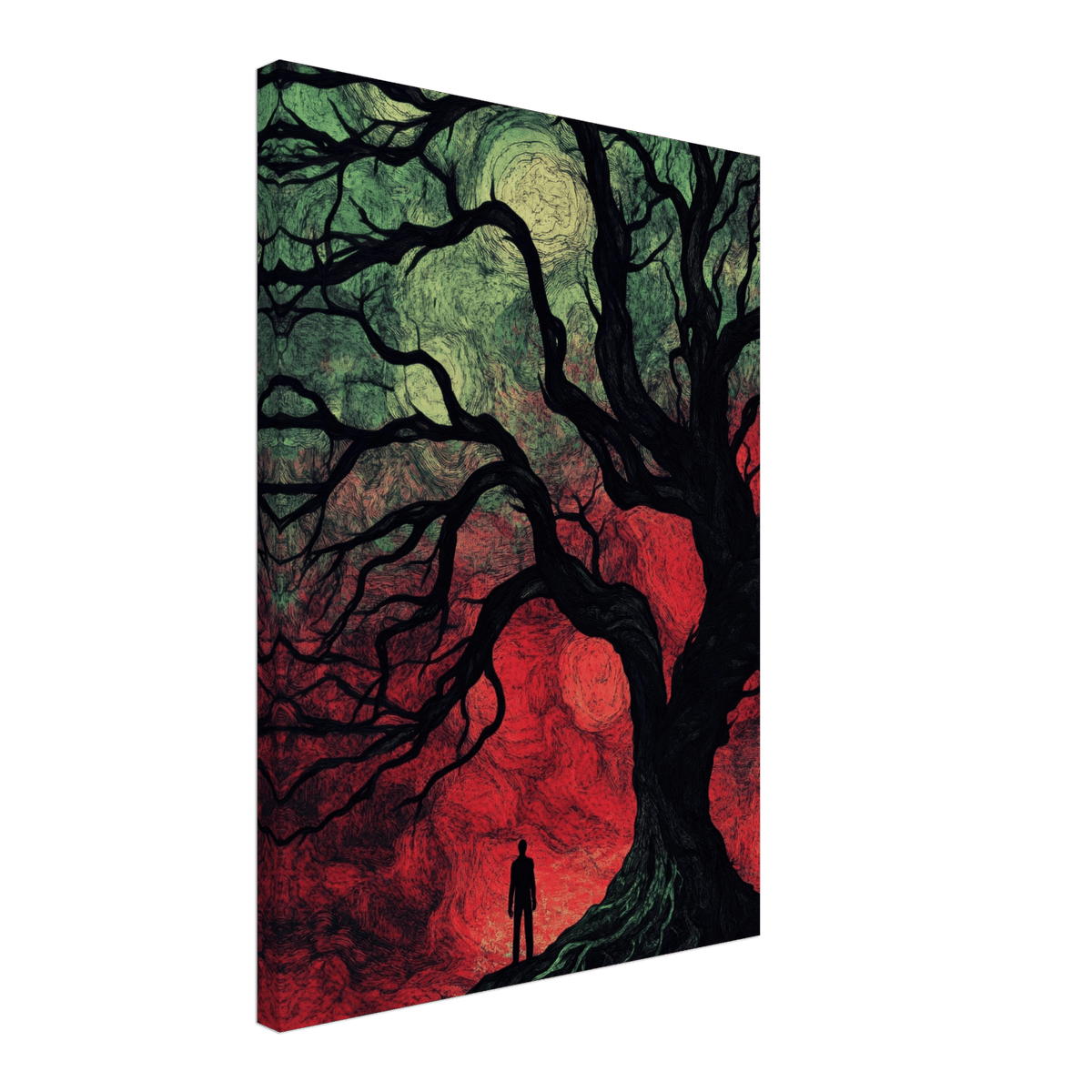 Ancient trees twist into monstrous contorted fig 1 - Shop Ai Art WebShop - Digital Art online Store