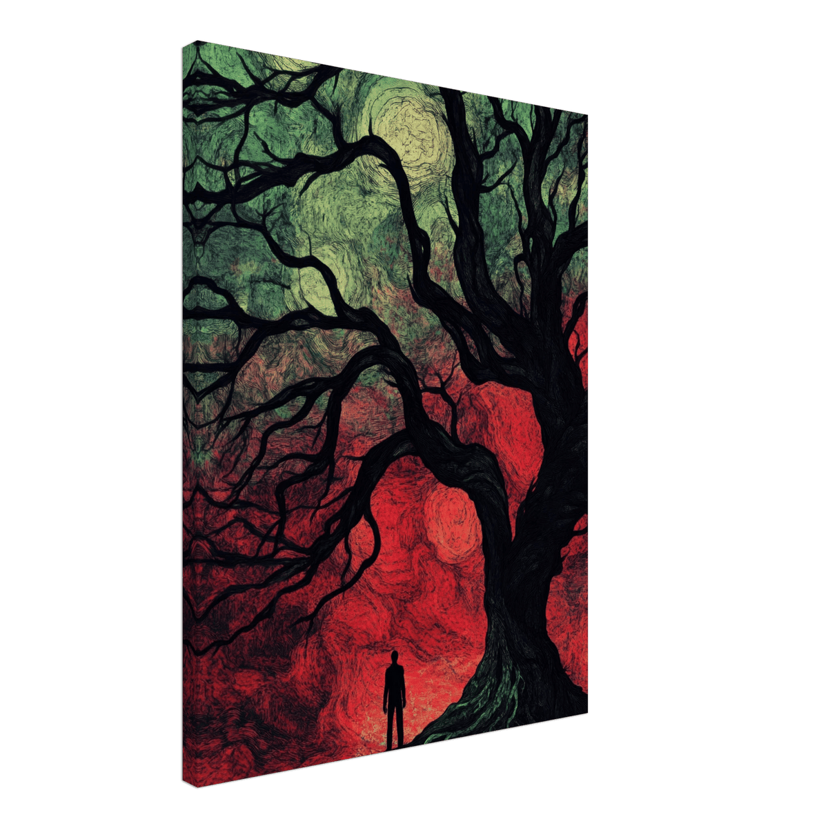 Ancient trees twist into monstrous contorted fig 1 - Shop Ai Art WebShop - Digital Art online Store