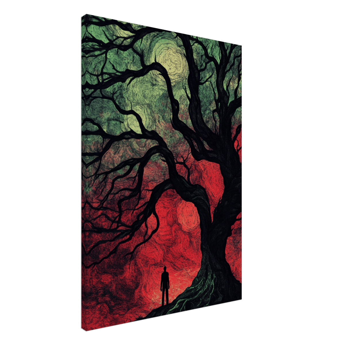 Ancient trees twist into monstrous contorted fig 1 - Shop Ai Art WebShop - Digital Art online Store