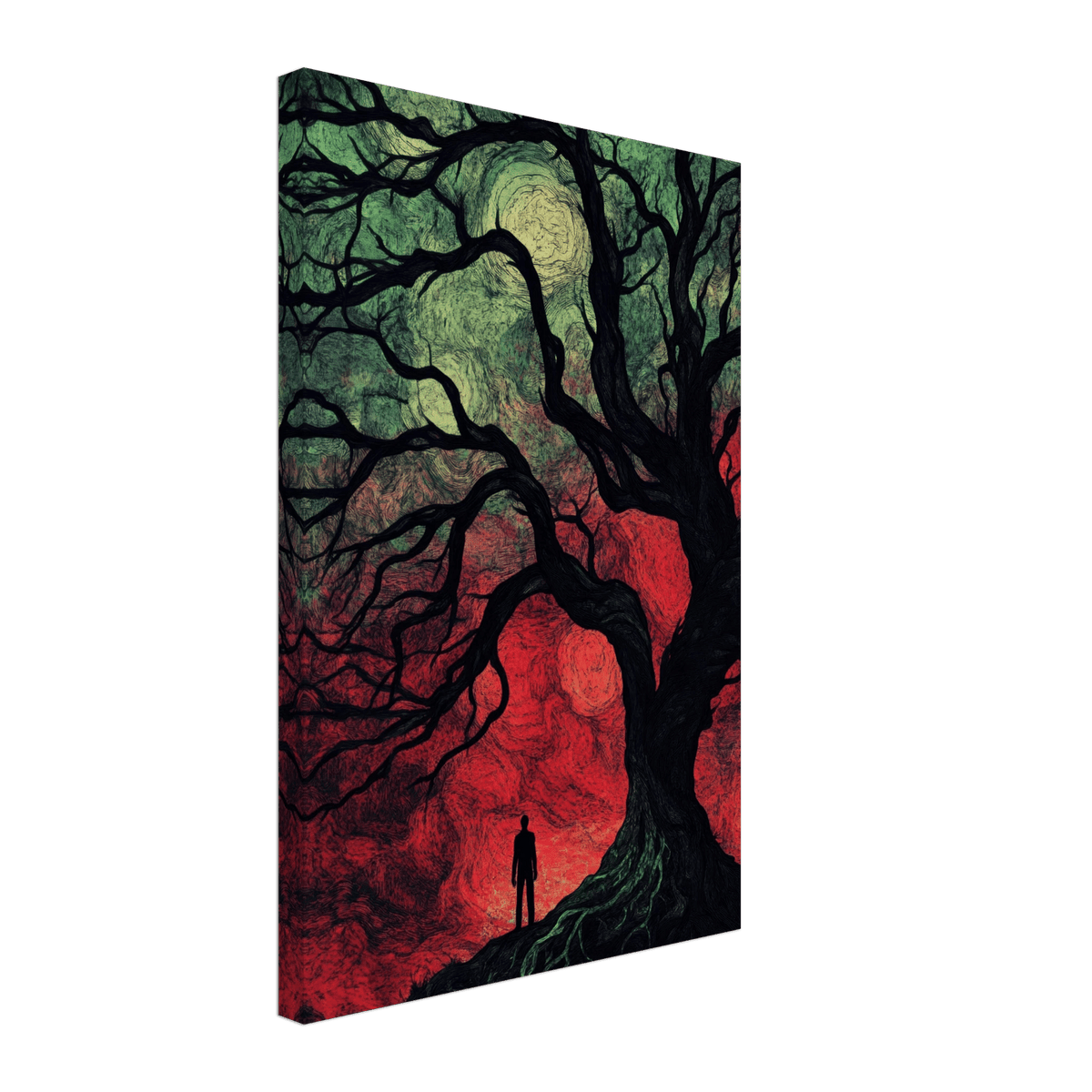 Ancient trees twist into monstrous contorted fig 1 - Shop Ai Art WebShop - Digital Art online Store