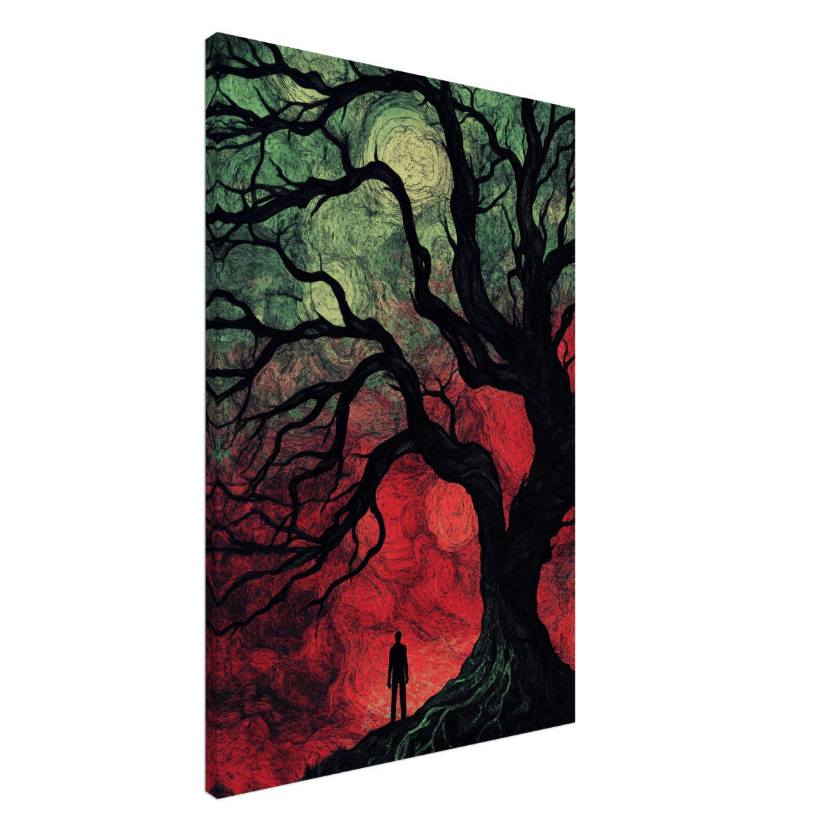 Ancient trees twist into monstrous contorted fig 1 - Shop Ai Art WebShop - Digital Art online Store