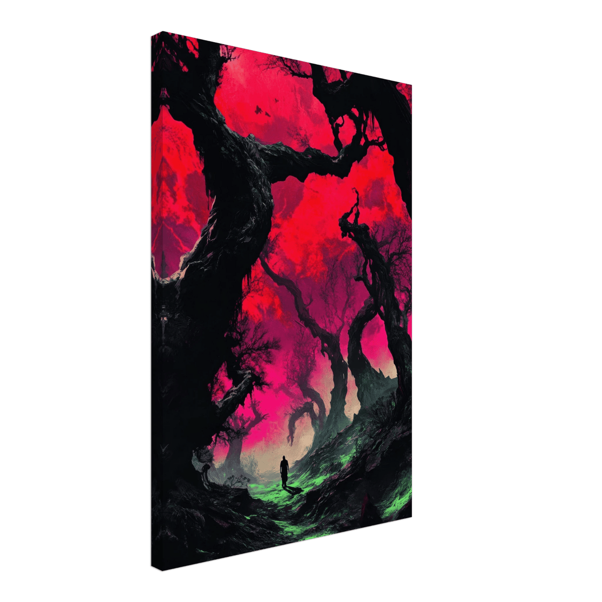 Ancient trees twist into monstrous contorted fig 2 - Shop Ai Art WebShop - Digital Art online Store
