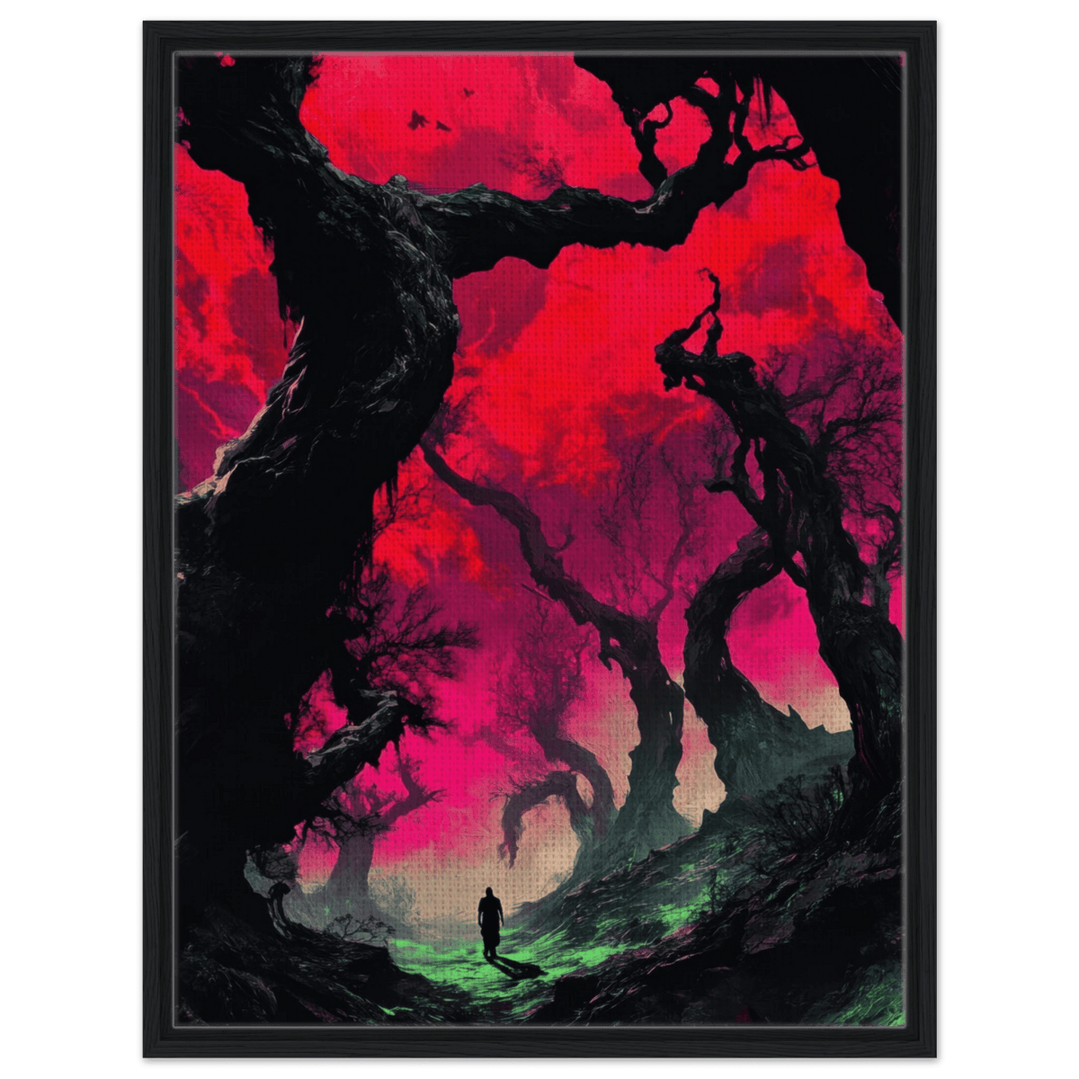 Ancient trees twist into monstrous contorted fig 2 - Shop Ai Art WebShop - Digital Art online Store