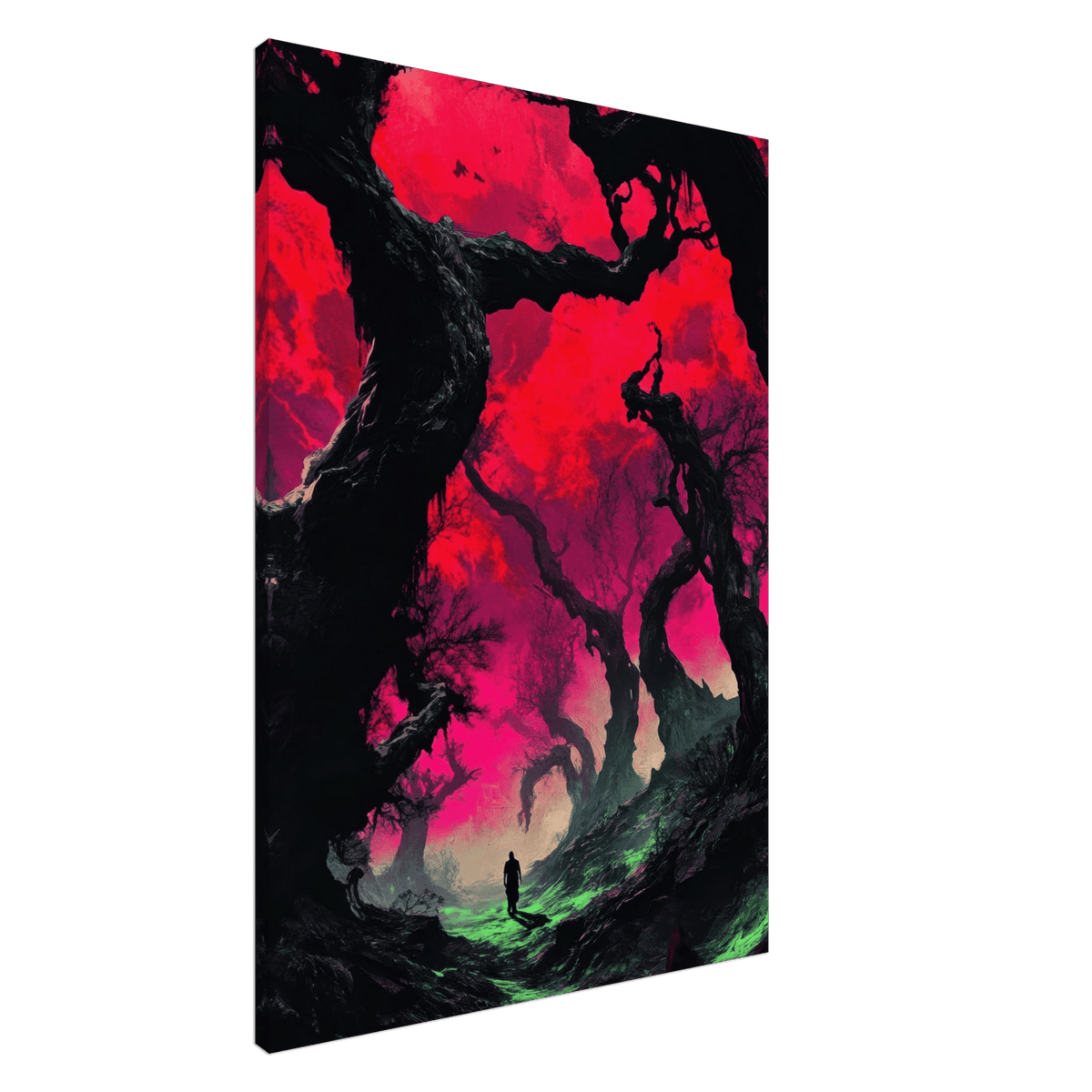 Ancient trees twist into monstrous contorted fig 2 - Shop Ai Art WebShop - Digital Art online Store