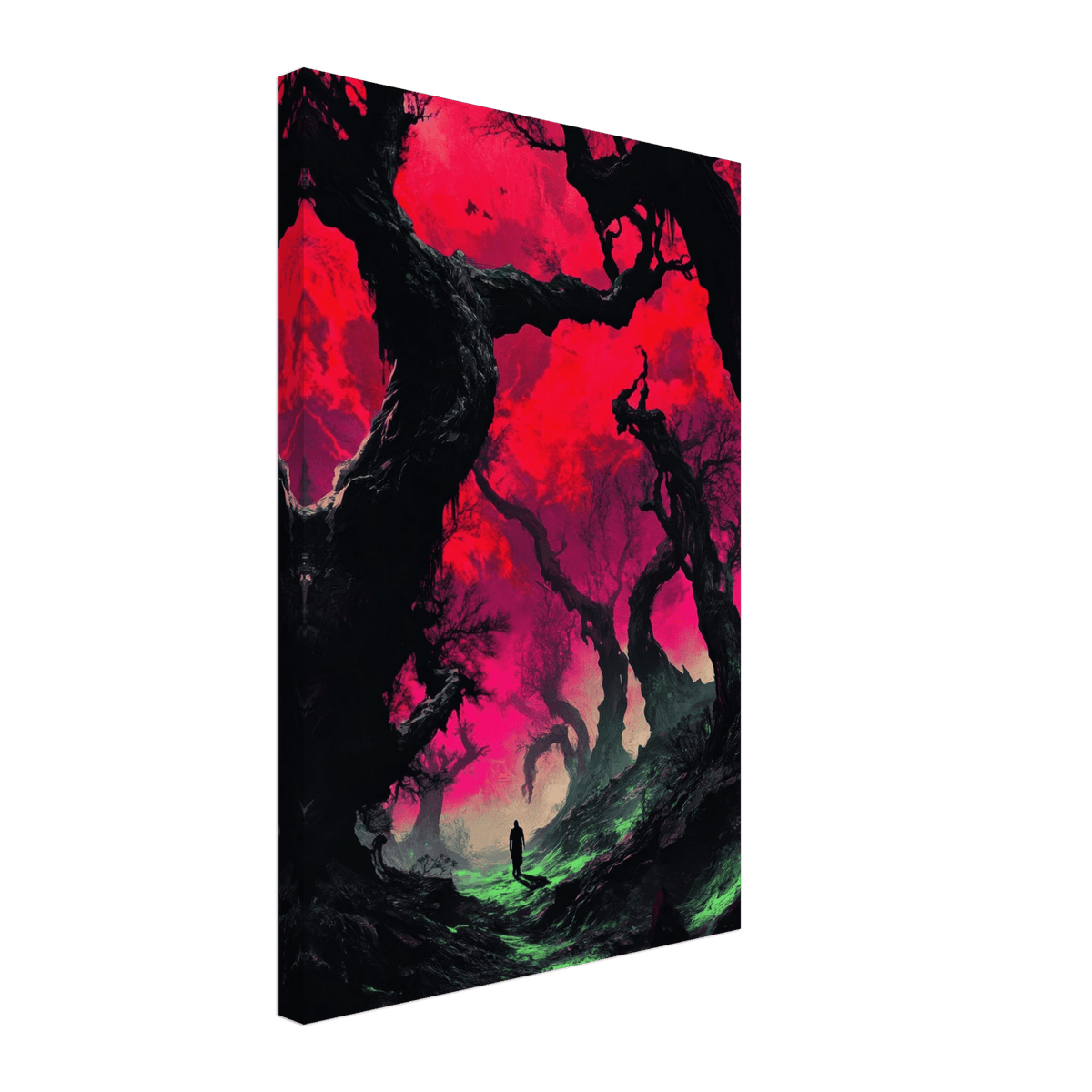 Ancient trees twist into monstrous contorted fig 2 - Shop Ai Art WebShop - Digital Art online Store