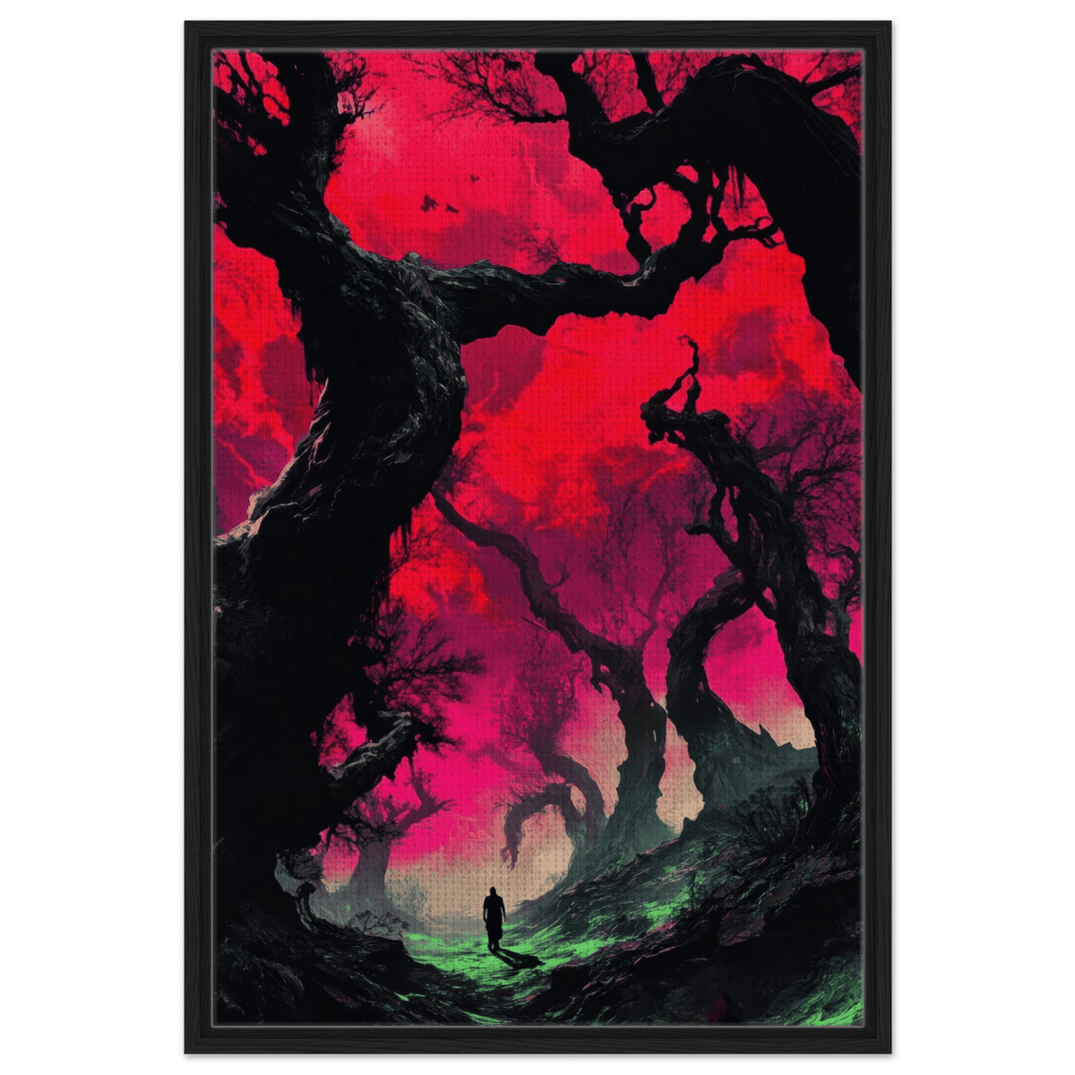 Ancient trees twist into monstrous contorted fig 2 - Shop Ai Art WebShop - Digital Art online Store