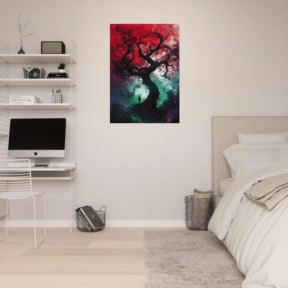 Ancient trees twist into monstrous contorted fig 3 - Shop Ai Art WebShop - Digital Art online Store