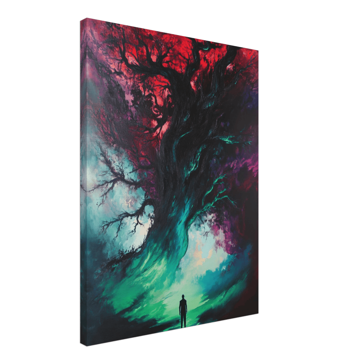 Ancient trees twist into monstrous contorted fig - Shop Ai Art WebShop - Digital Art online Store