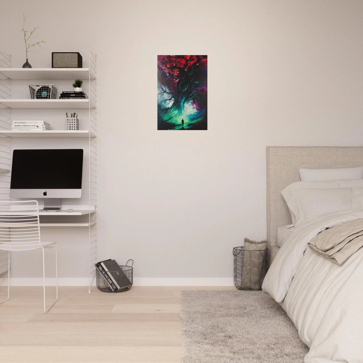 Ancient trees twist into monstrous contorted fig - Shop Ai Art WebShop - Digital Art online Store