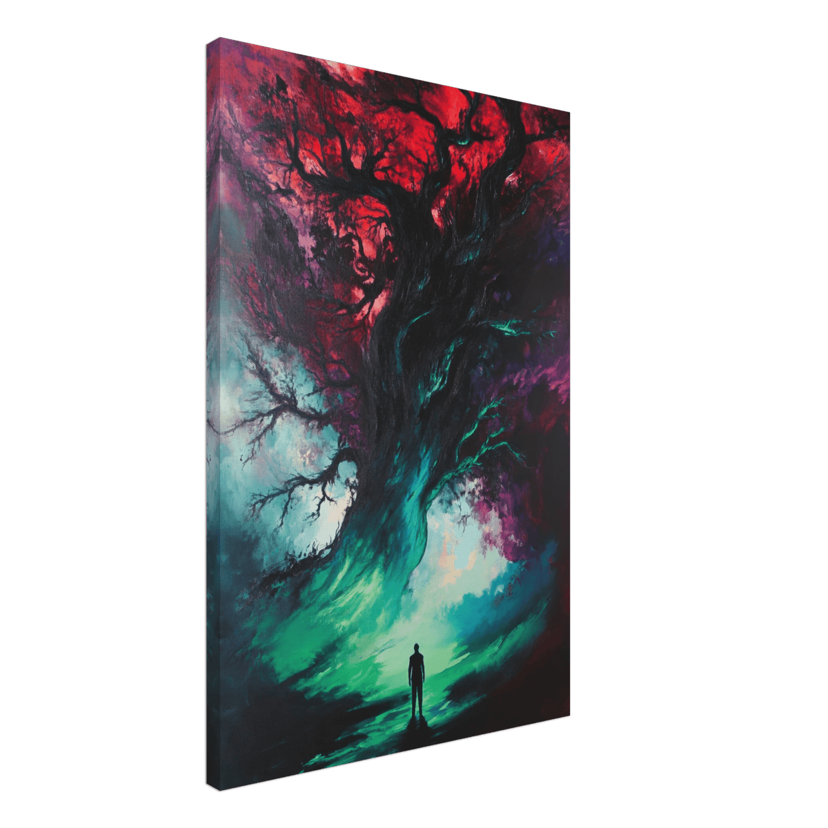 Ancient trees twist into monstrous contorted fig - Shop Ai Art WebShop - Digital Art online Store