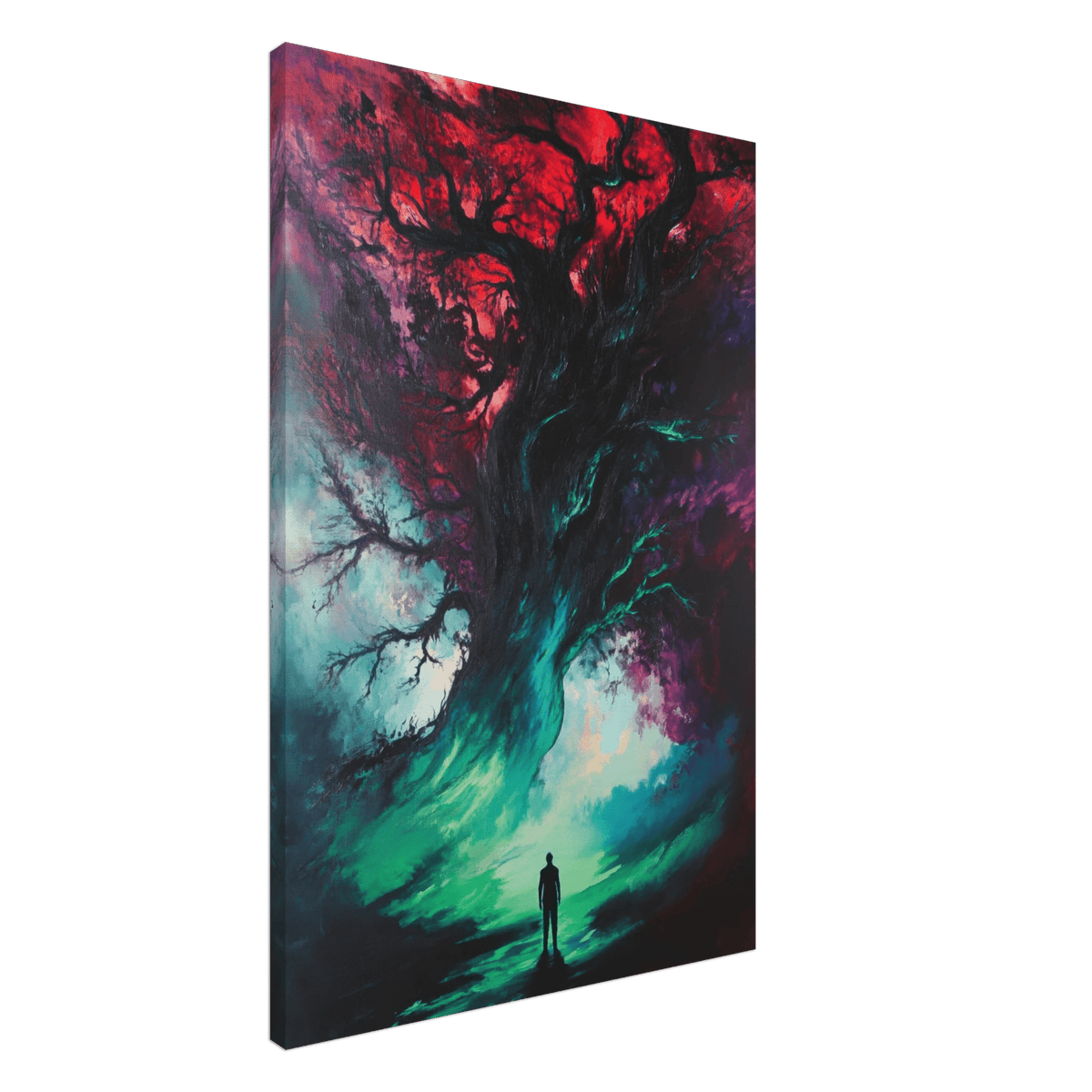 Ancient trees twist into monstrous contorted fig - Shop Ai Art WebShop - Digital Art online Store