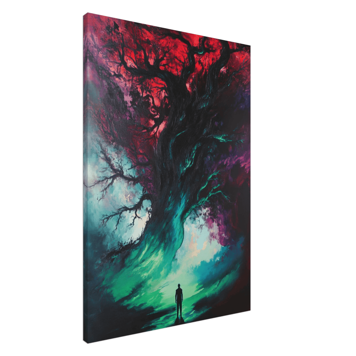Ancient trees twist into monstrous contorted fig - Shop Ai Art WebShop - Digital Art online Store