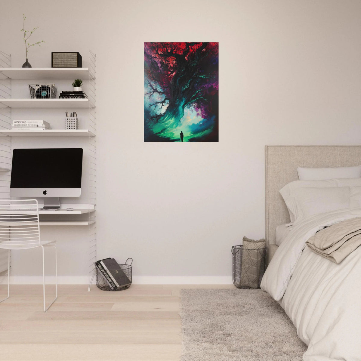 Ancient trees twist into monstrous contorted fig - Shop Ai Art WebShop - Digital Art online Store