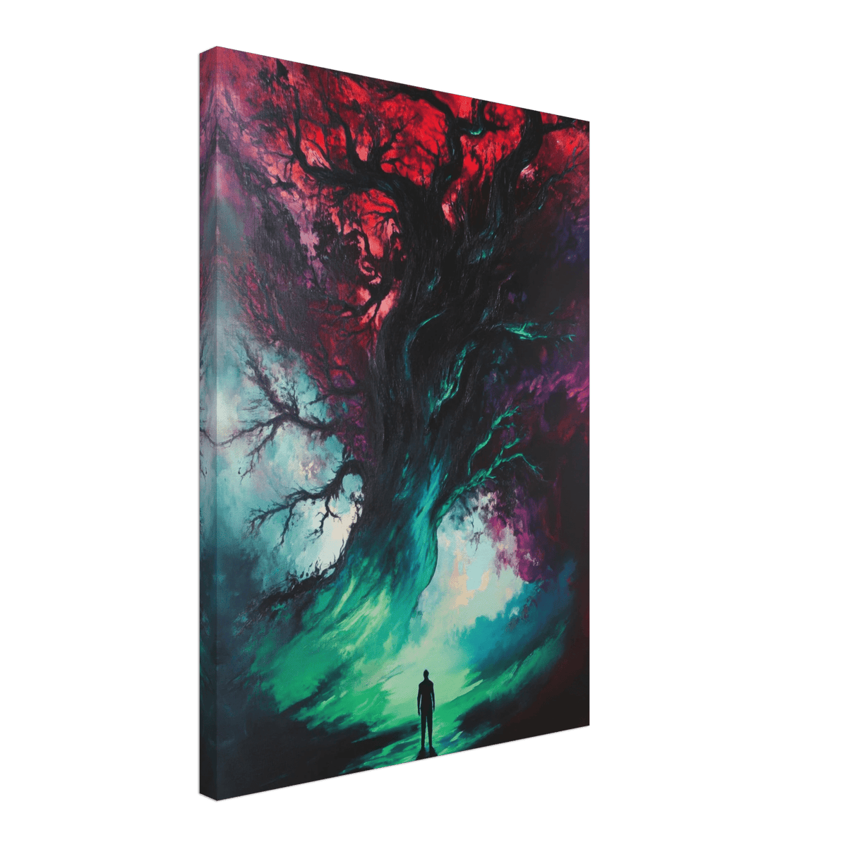 Ancient trees twist into monstrous contorted fig - Shop Ai Art WebShop - Digital Art online Store